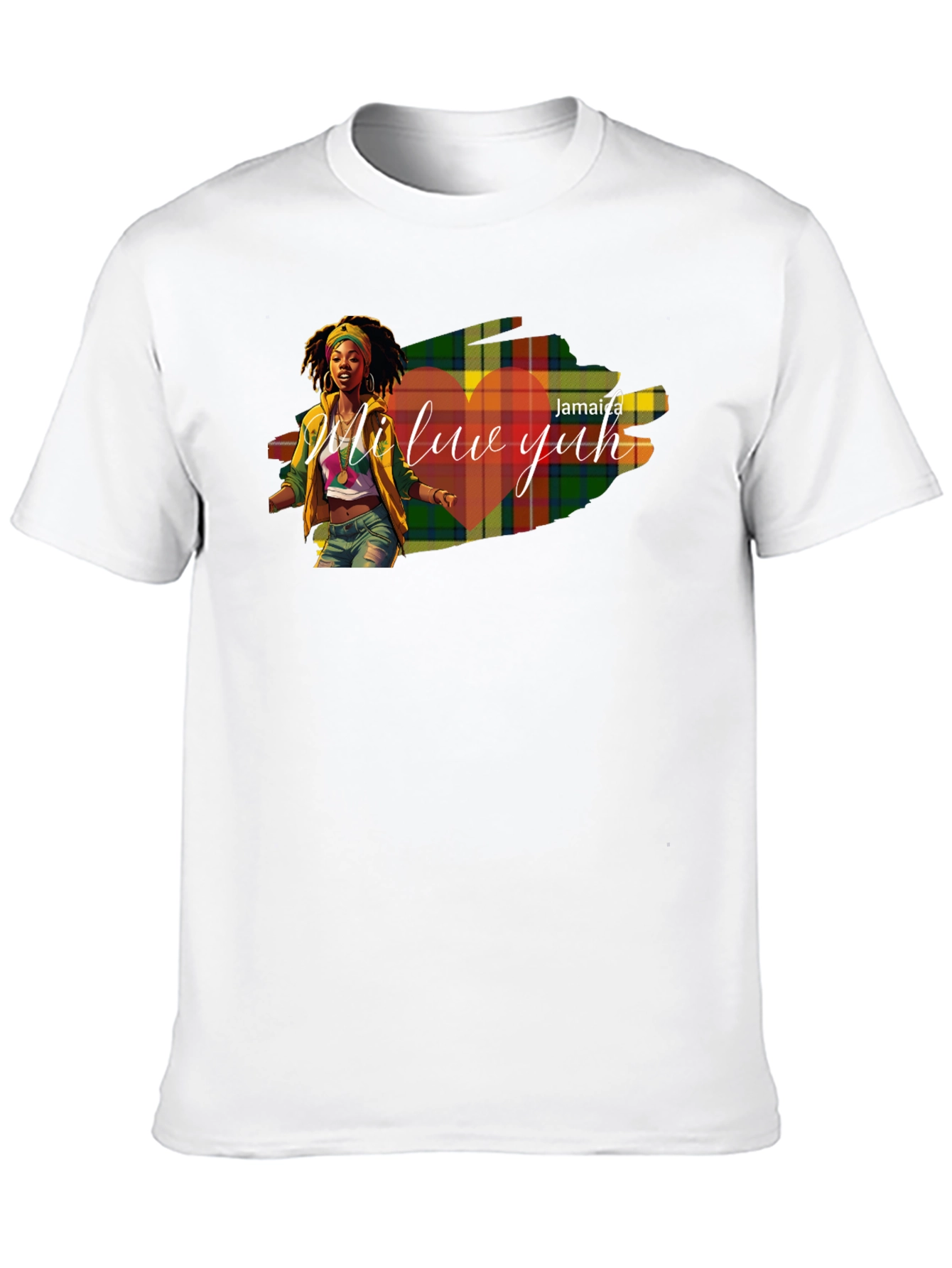 Jamaica Mi Luv Yuh Graphic T-Shirt - Black