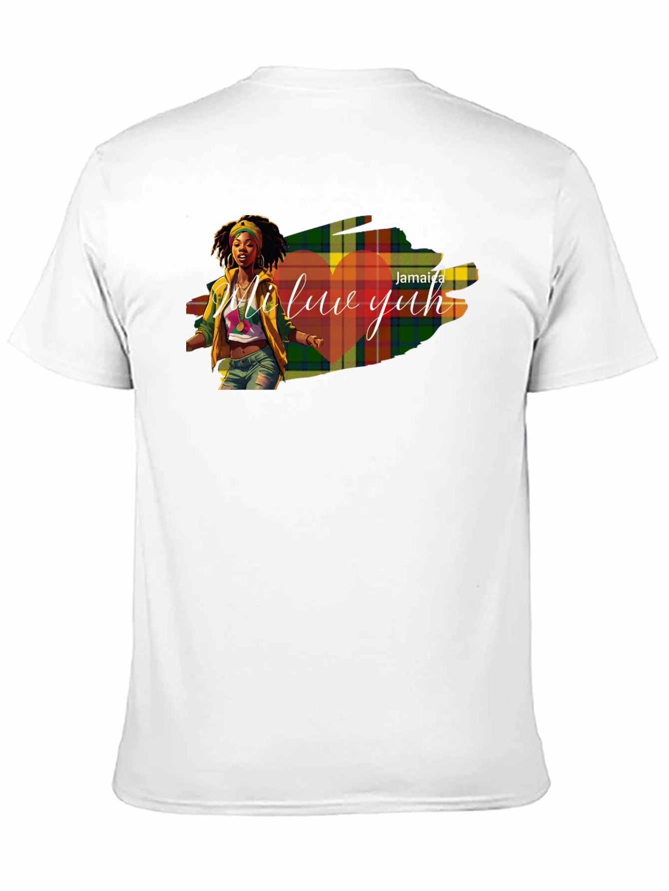 Jamaica Mi Luv Yuh Graphic T-Shirt - Black