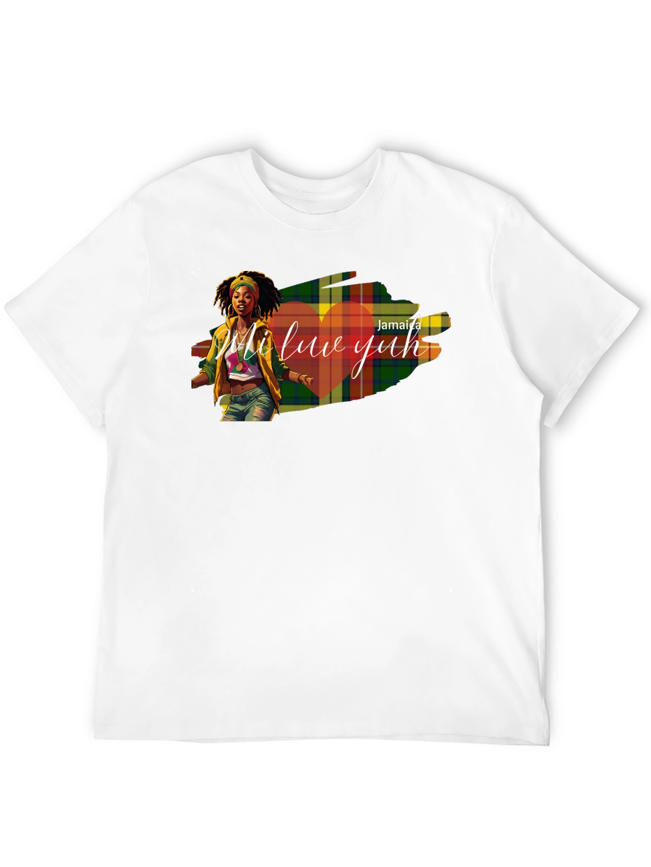 Jamaica Mi Luv Yuh Graphic T-Shirt - Black