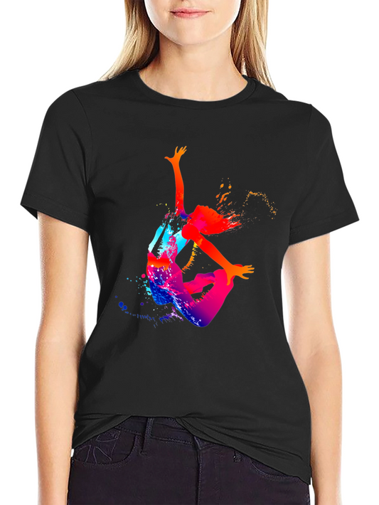 Abstract Dancer Graphic T-Shirt