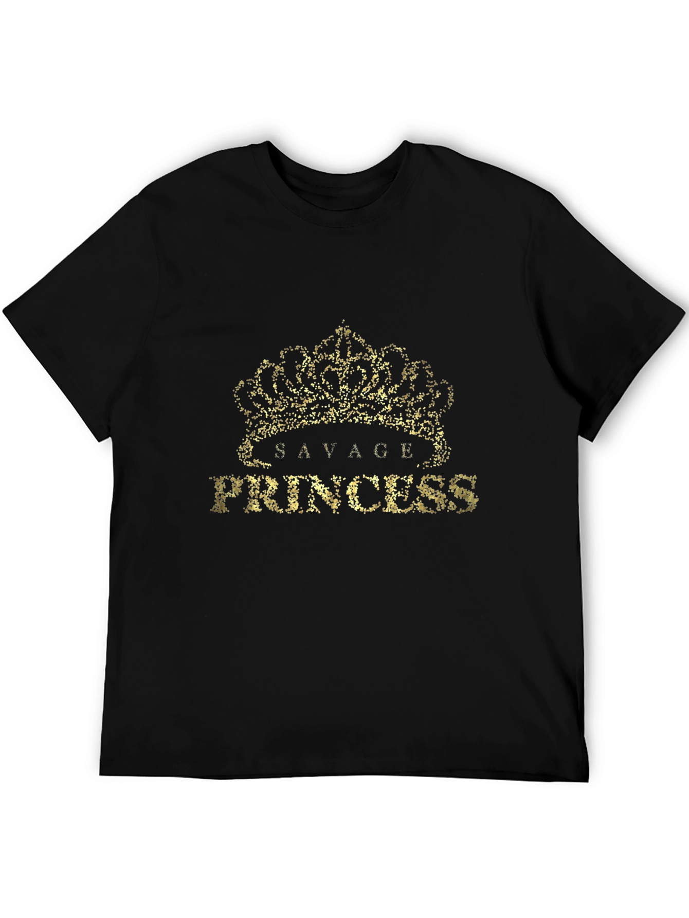 Savage Princess Crown Graphic Tee - Black