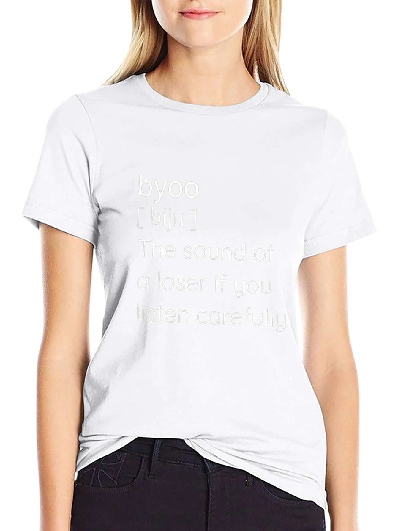 Laser Sound Mens Black T-Shirt:  BYOO