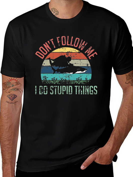 Dont Follow Me Scuba Diving T-Shirt
