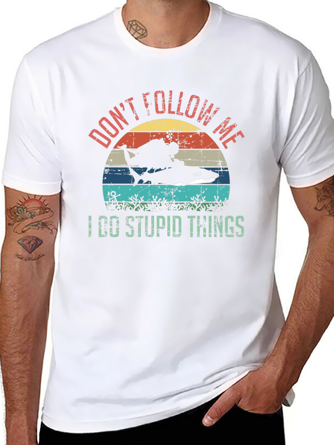 Dont Follow Me Scuba Diving T-Shirt
