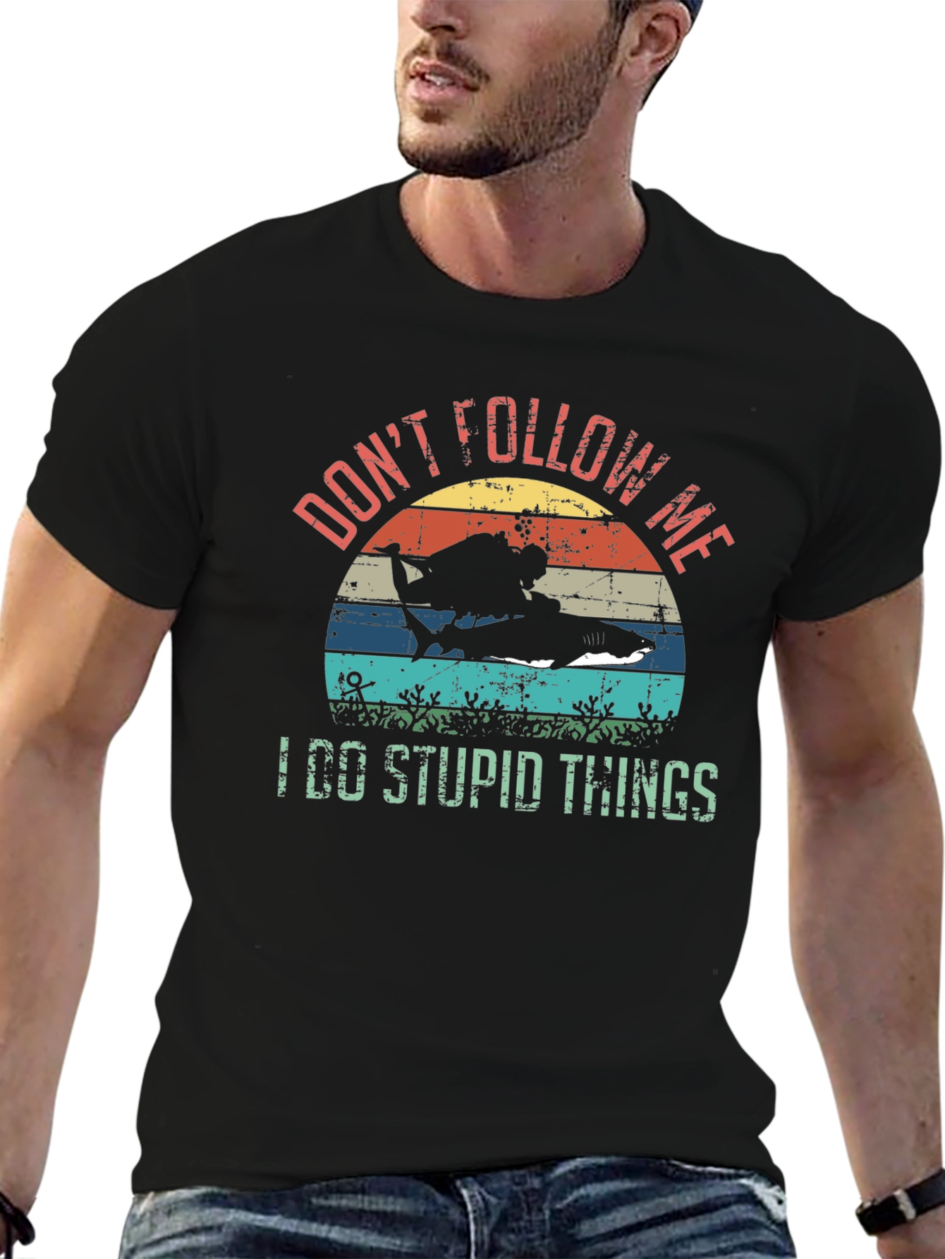 Dont Follow Me Scuba Diving T-Shirt