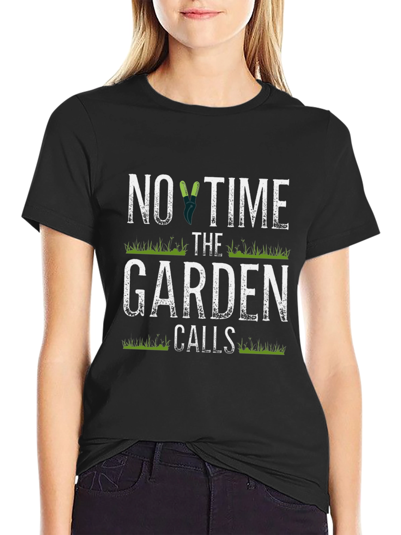 Gardening T-Shirt: No Time The Garden Calls Tee