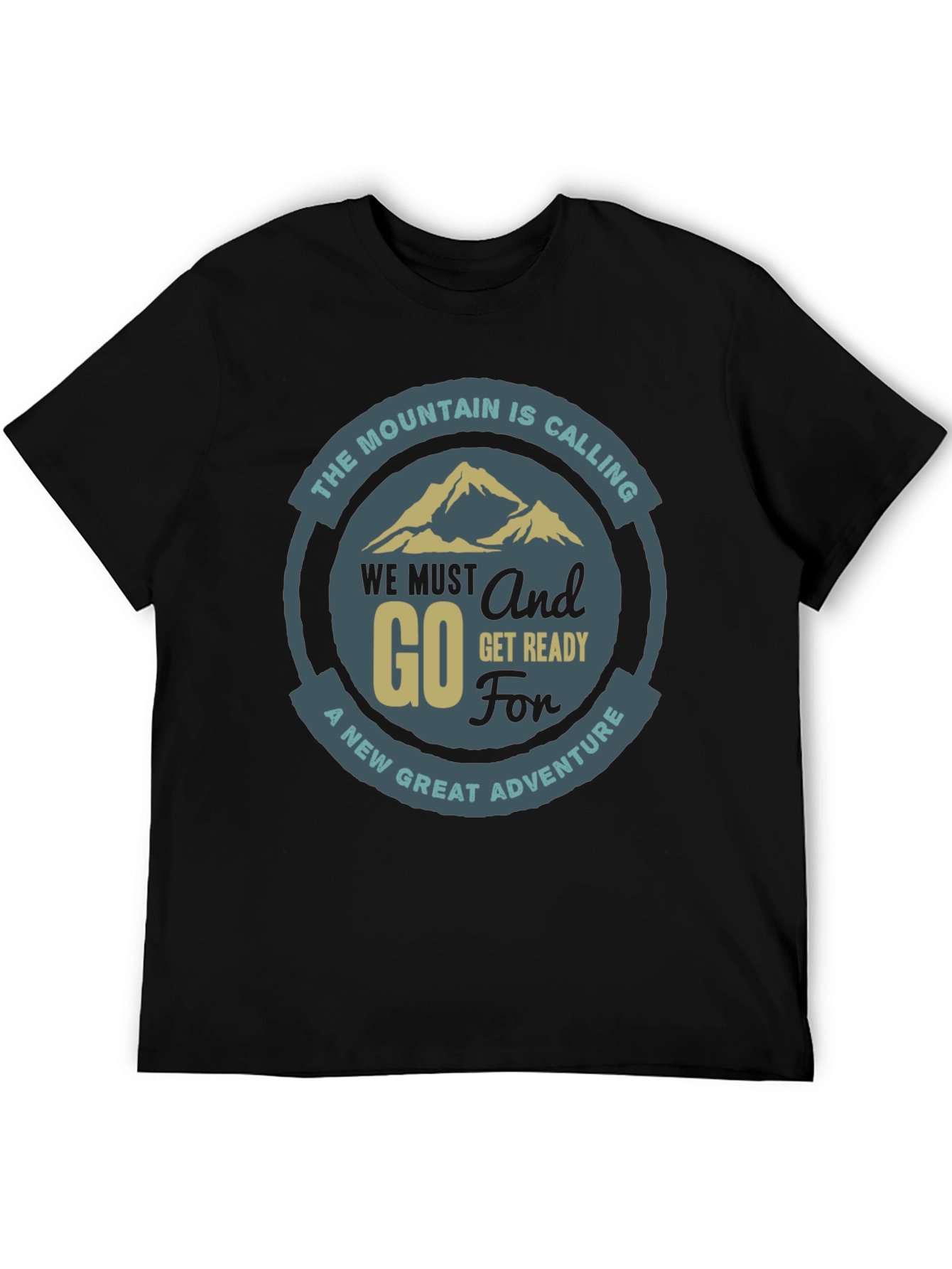 Mountain Adventure Graphic Tee - Black