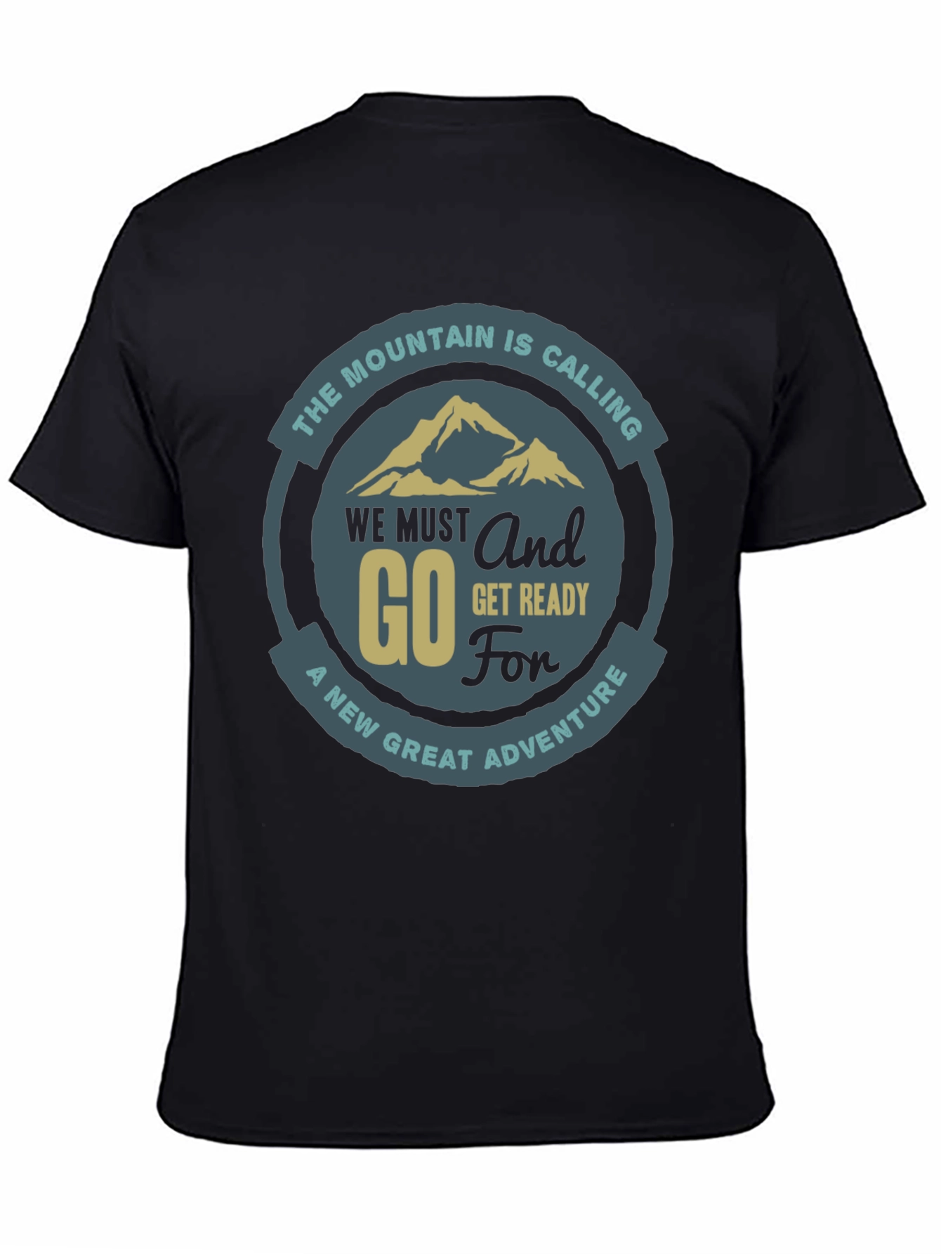 Mountain Adventure Graphic Tee - Black