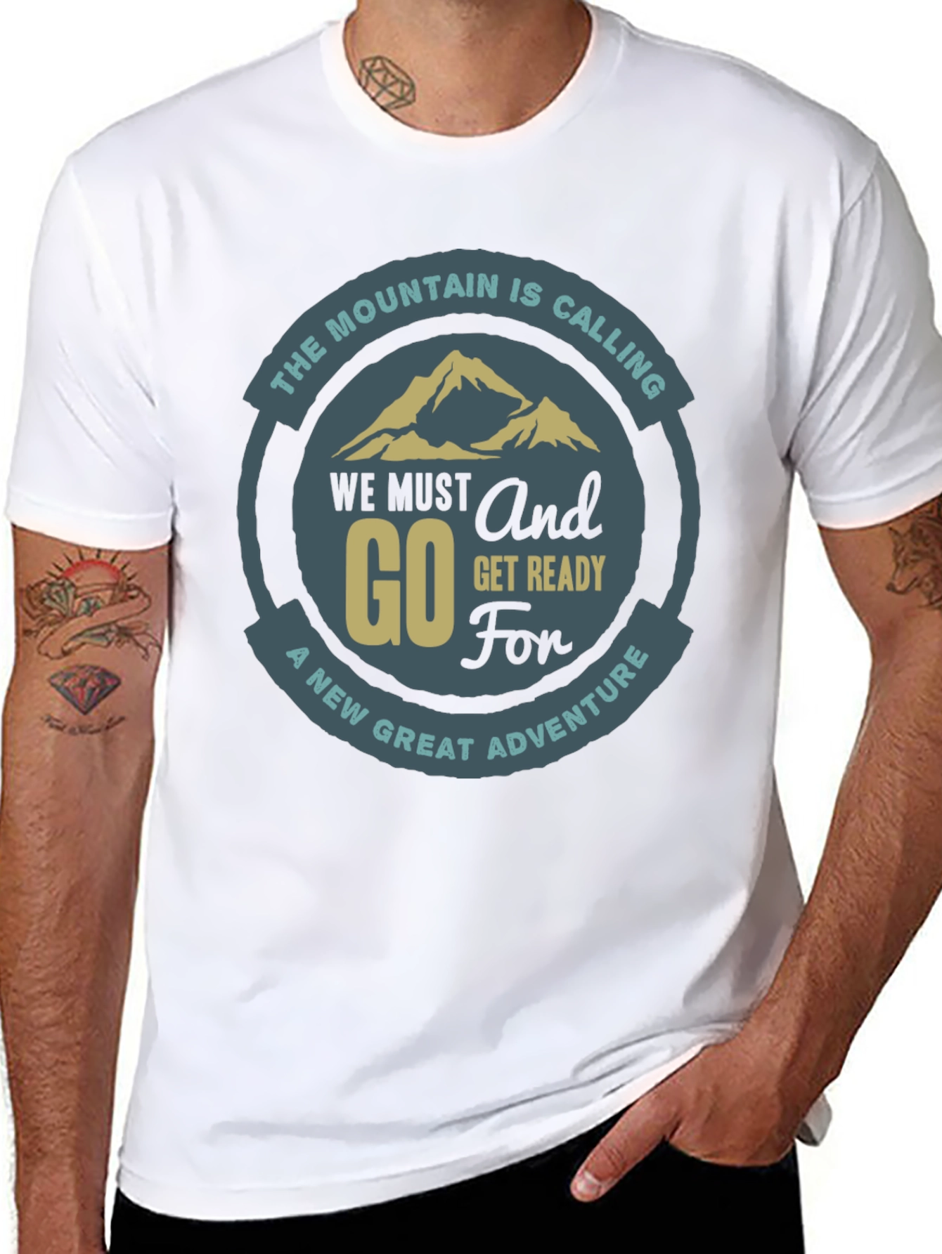 Mountain Adventure Graphic Tee - Black