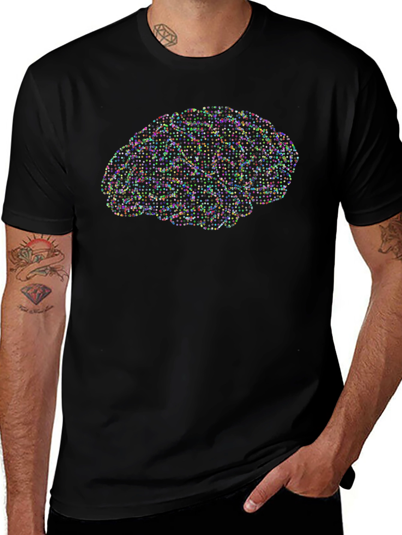 Brain Graphic Print Tee