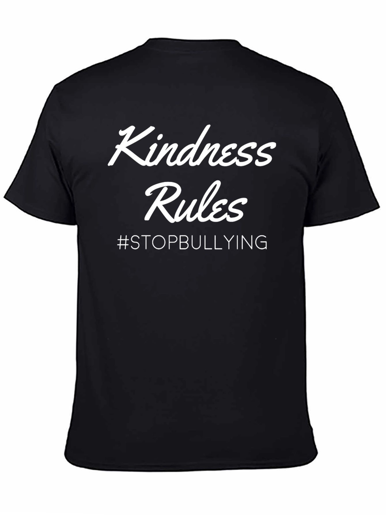 Kindness Rules #StopBullying Black T-Shirt