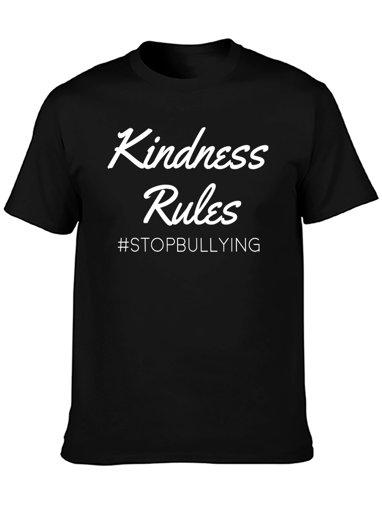Kindness Rules #StopBullying Black T-Shirt