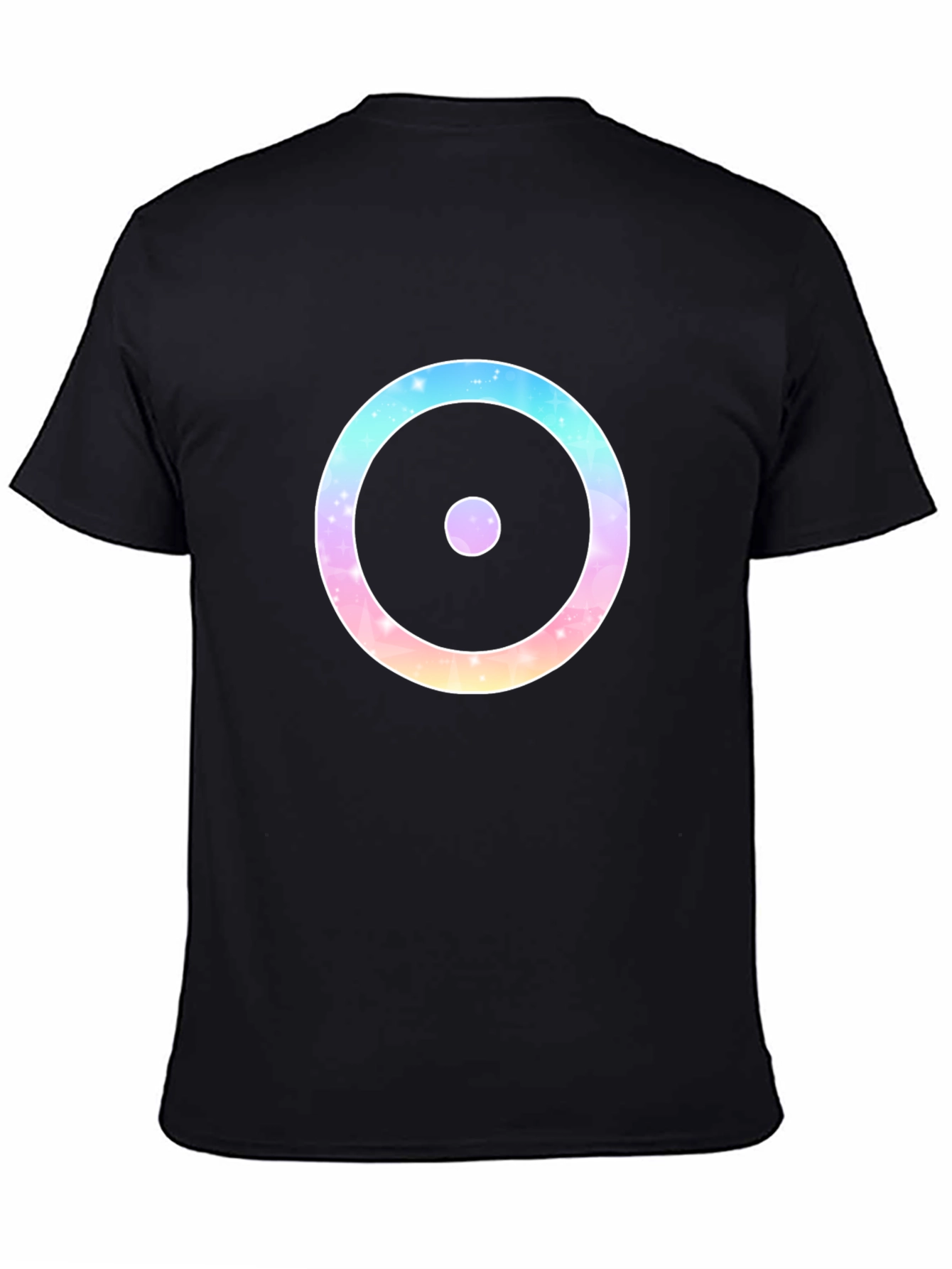 Galaxy Circle Graphic Black T-Shirt