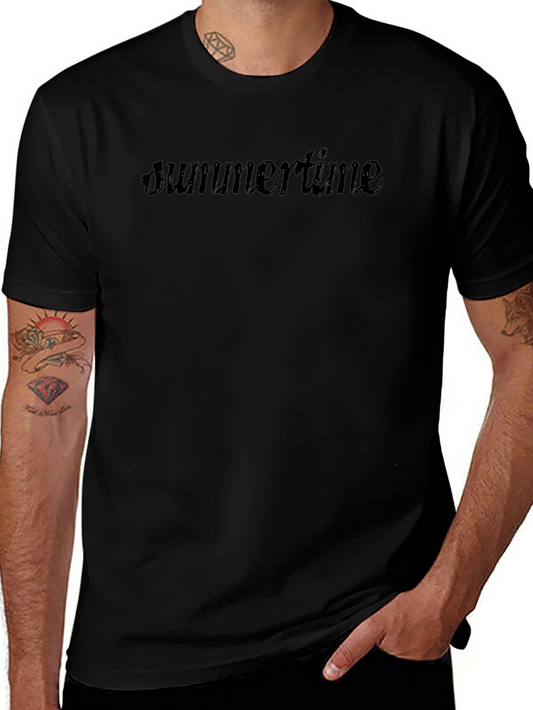 Summertime Black T-Shirt