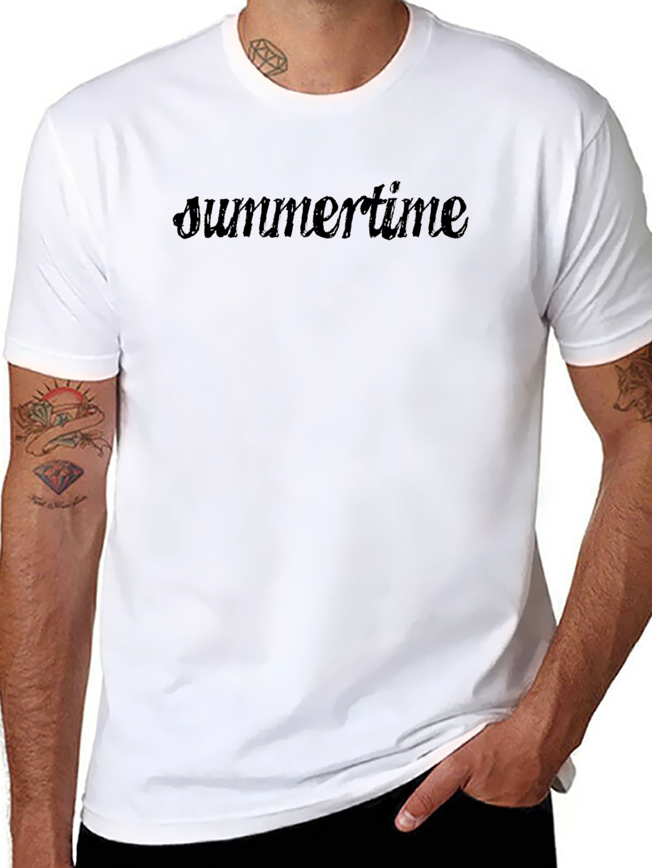 Summertime Black T-Shirt