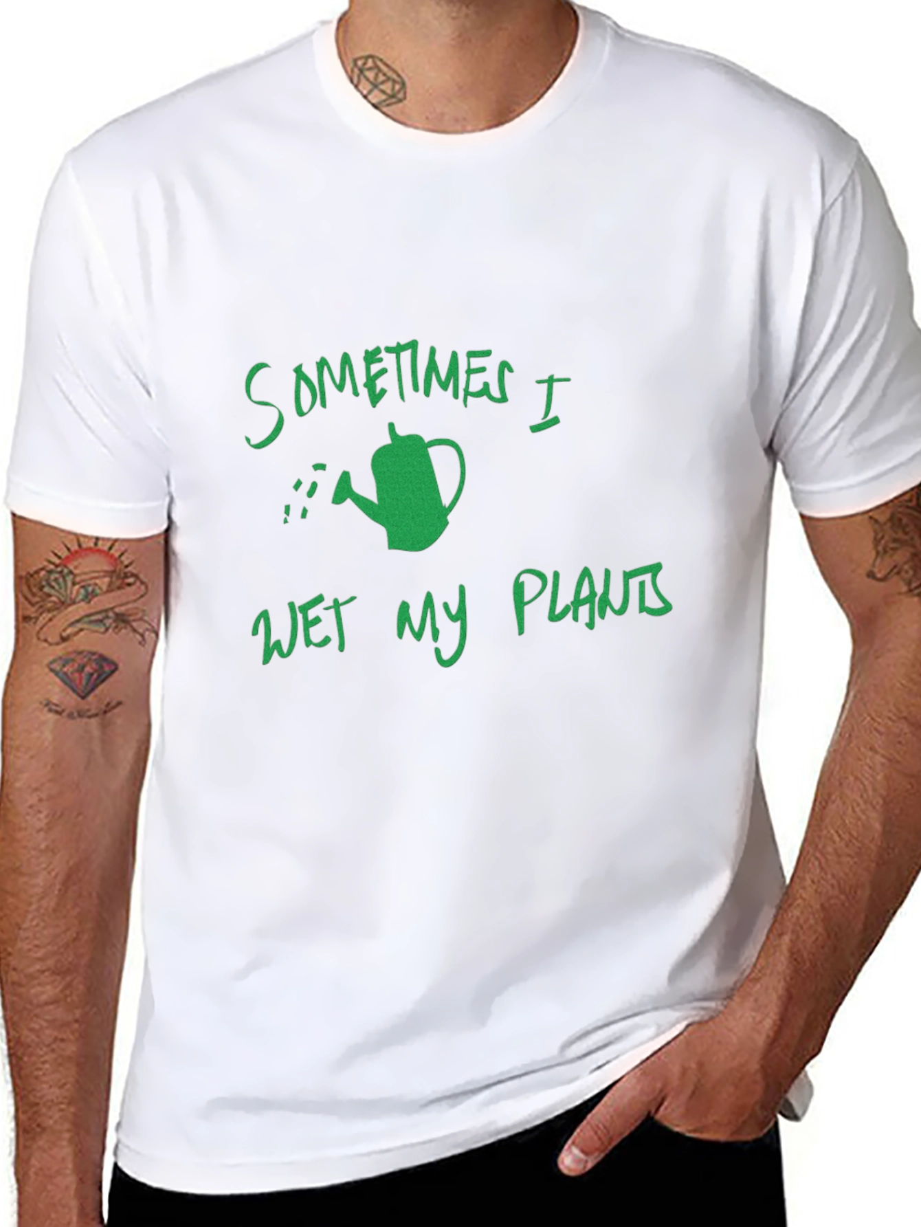 Funny Gardening T-Shirt: Sometimes I Wet My Plants