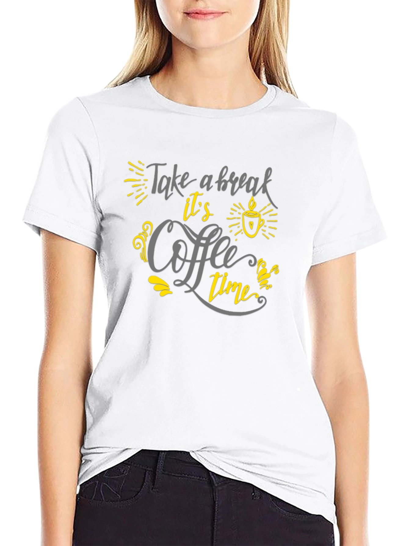Take A Break Coffee Time Graphic Tee