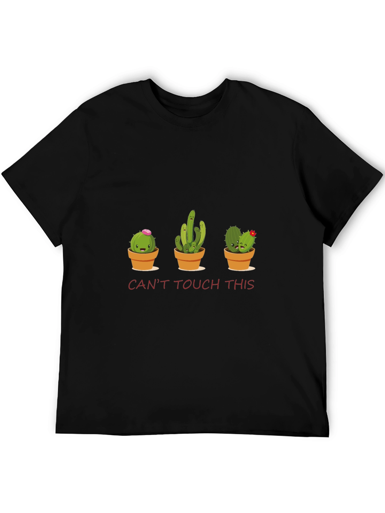 Cute Cactus Graphic Tee - Cant Touch This