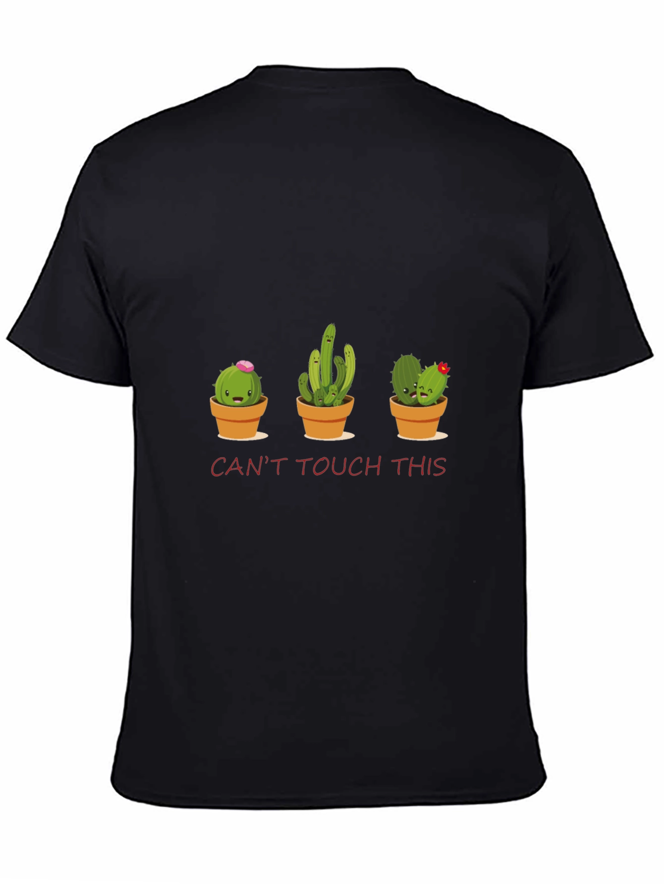 Cute Cactus Graphic Tee - Cant Touch This