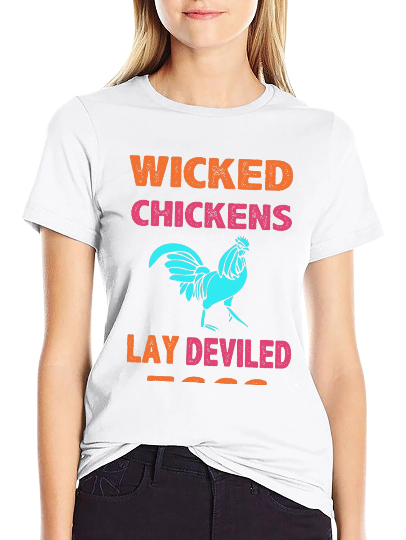 Wicked Chickens Lay Deviled Eggs Graphic Tee