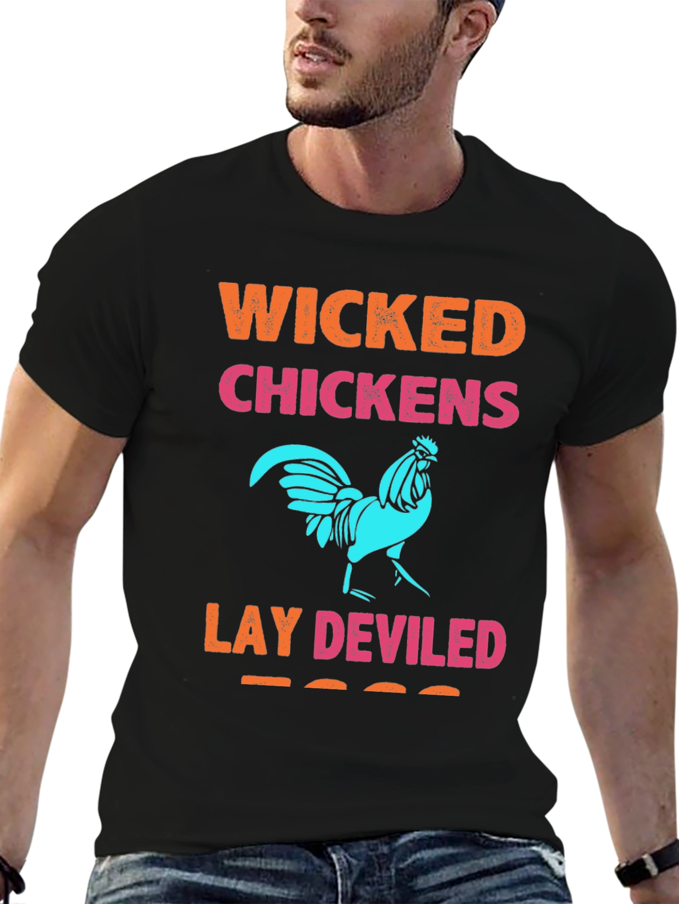Wicked Chickens Lay Deviled Eggs Graphic Tee