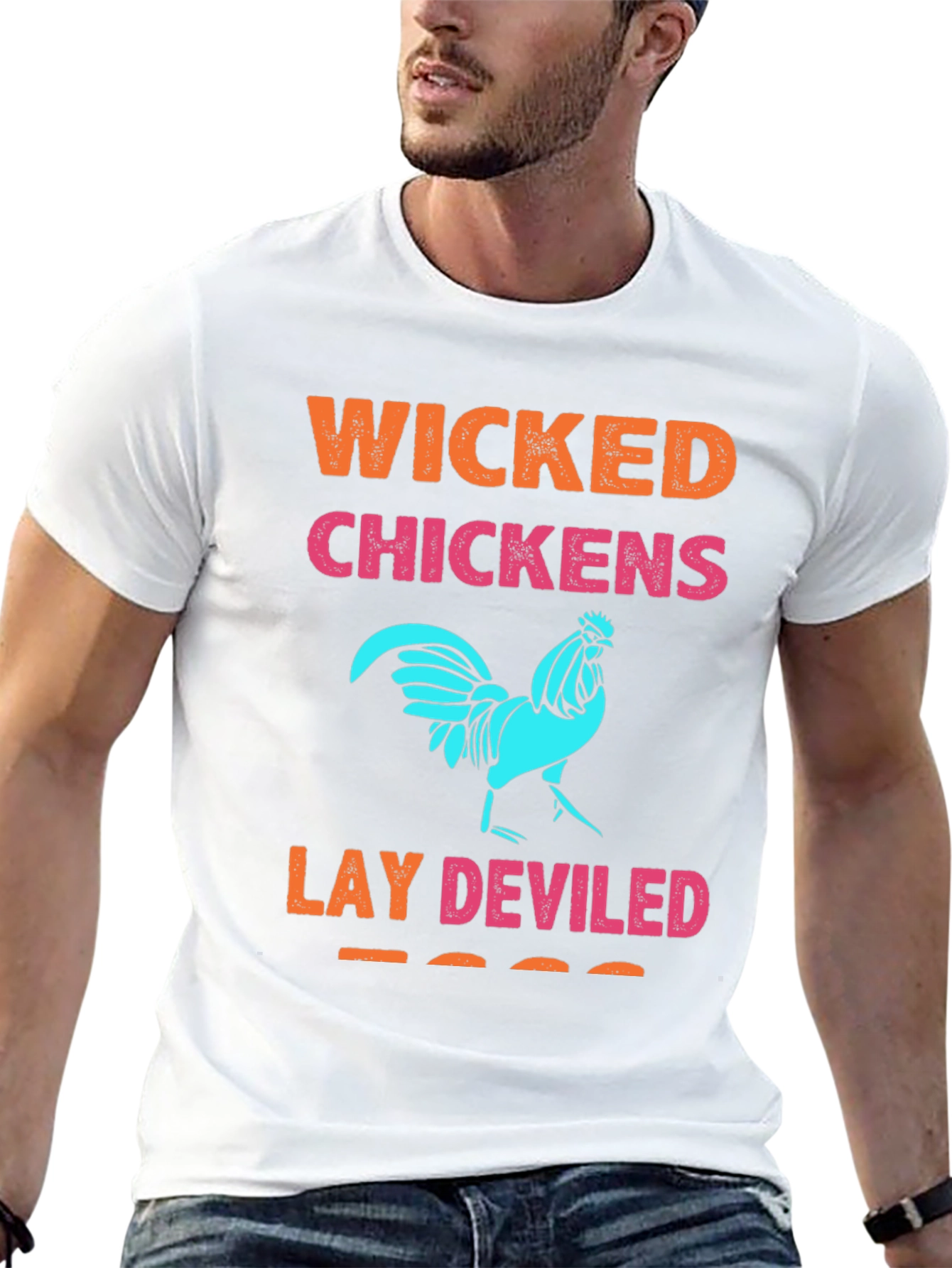 Wicked Chickens Lay Deviled Eggs Graphic Tee