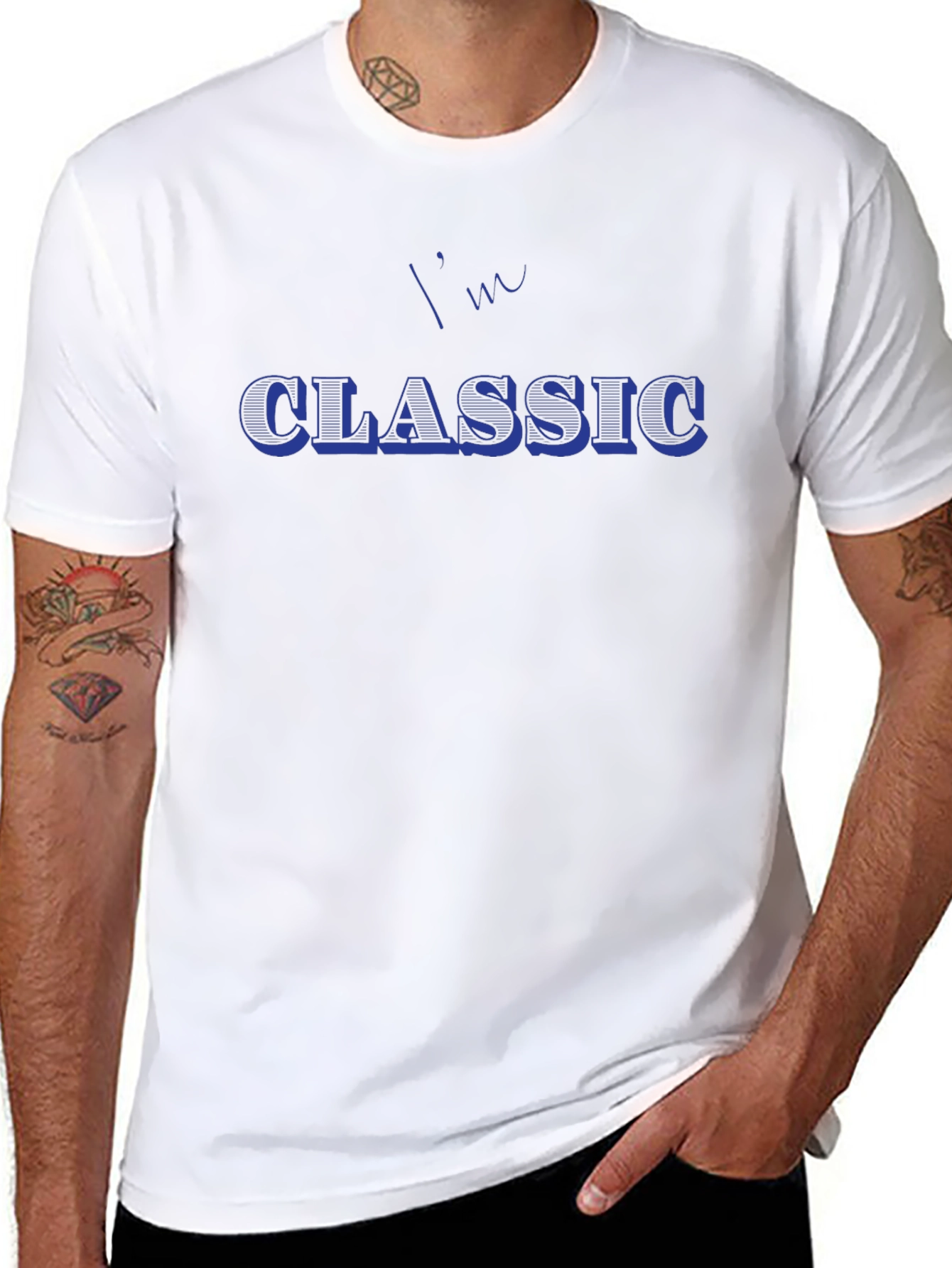 Mens Black Im Classic Graphic Tee