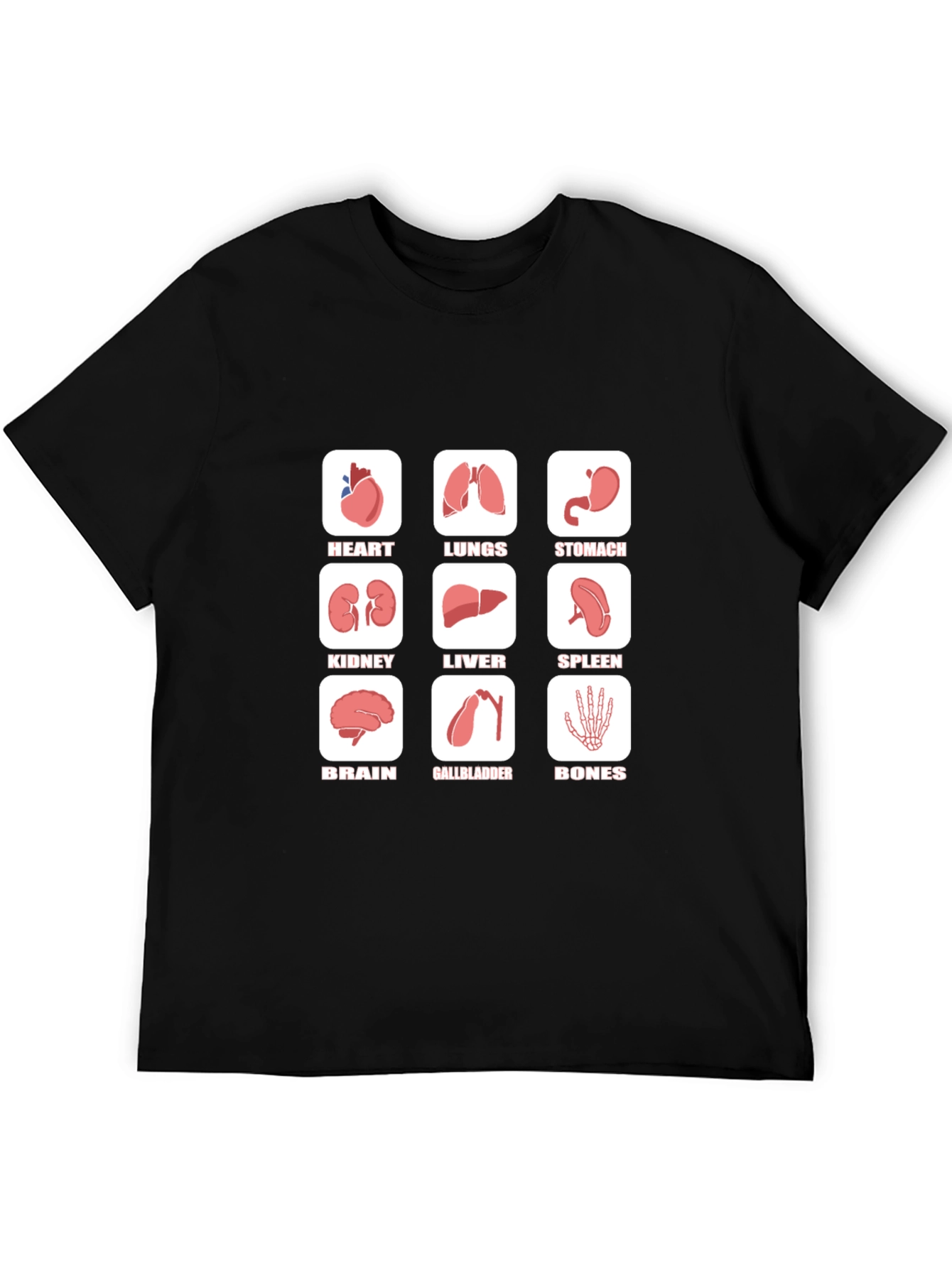 Anatomical Organs Graphic Tee - Funny Science T-Shirt