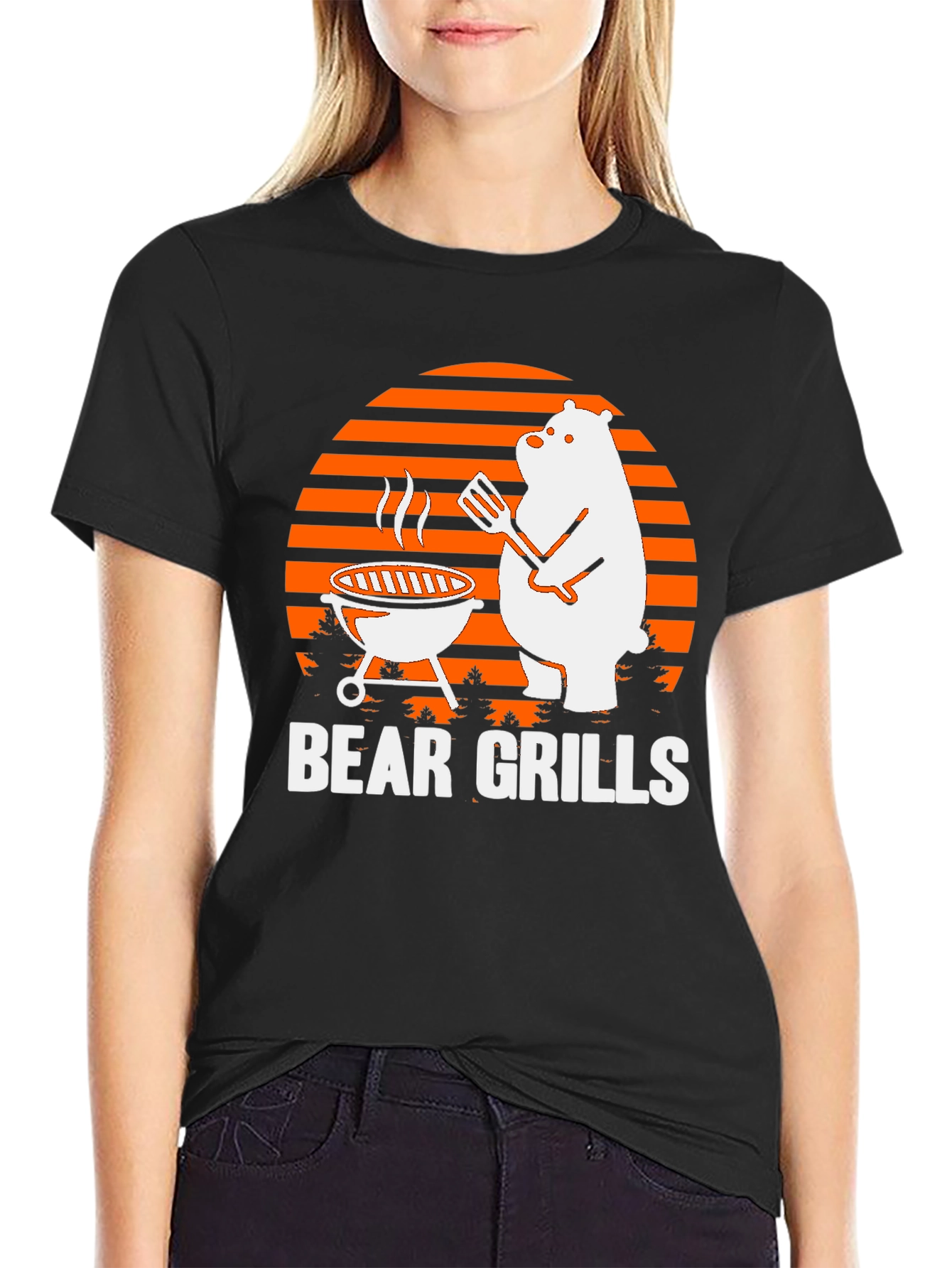 Bear Grills T-Shirt - Funny BBQ Tee