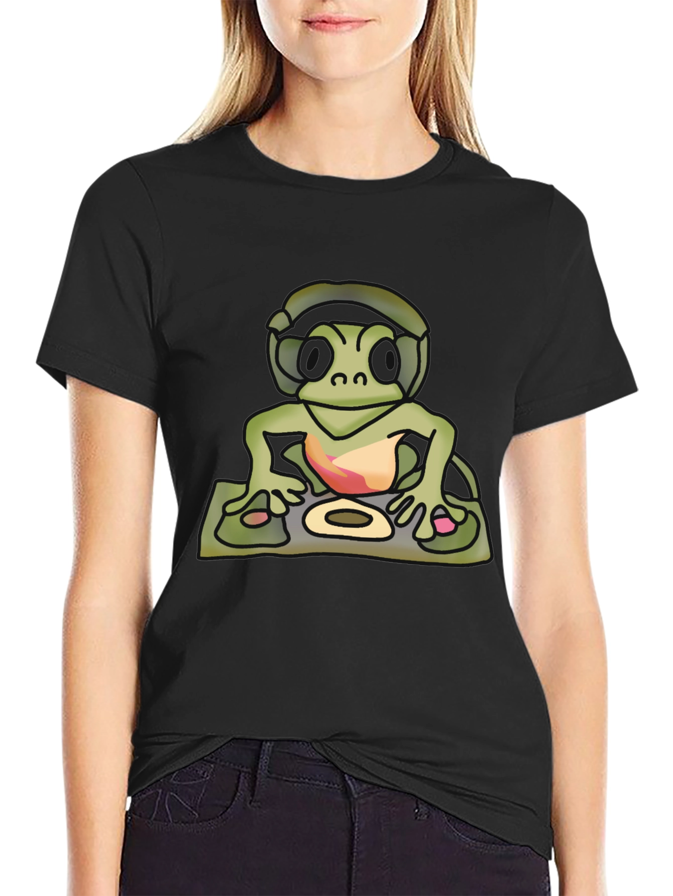 DJ Turtle Graphic T-Shirt