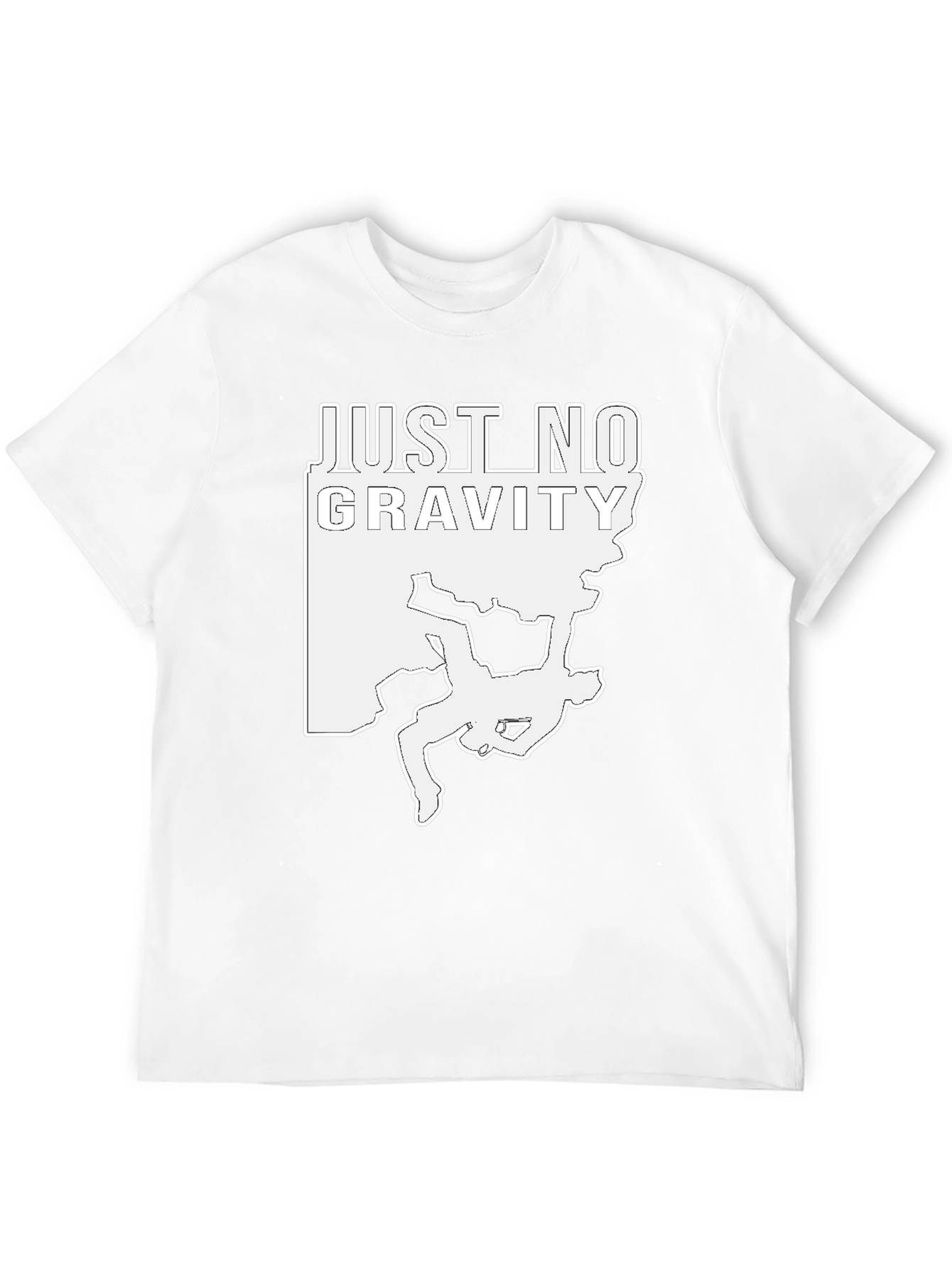 Just No Gravity Climbing T-Shirt - Black