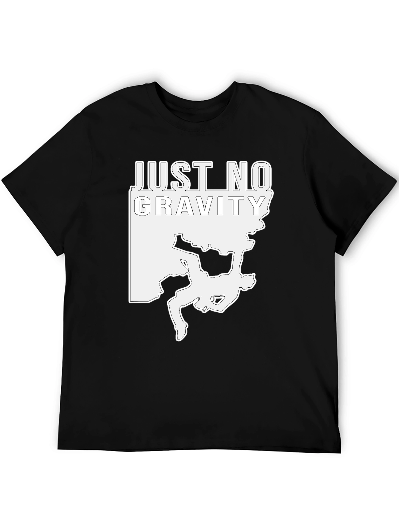 Just No Gravity Climbing T-Shirt - Black