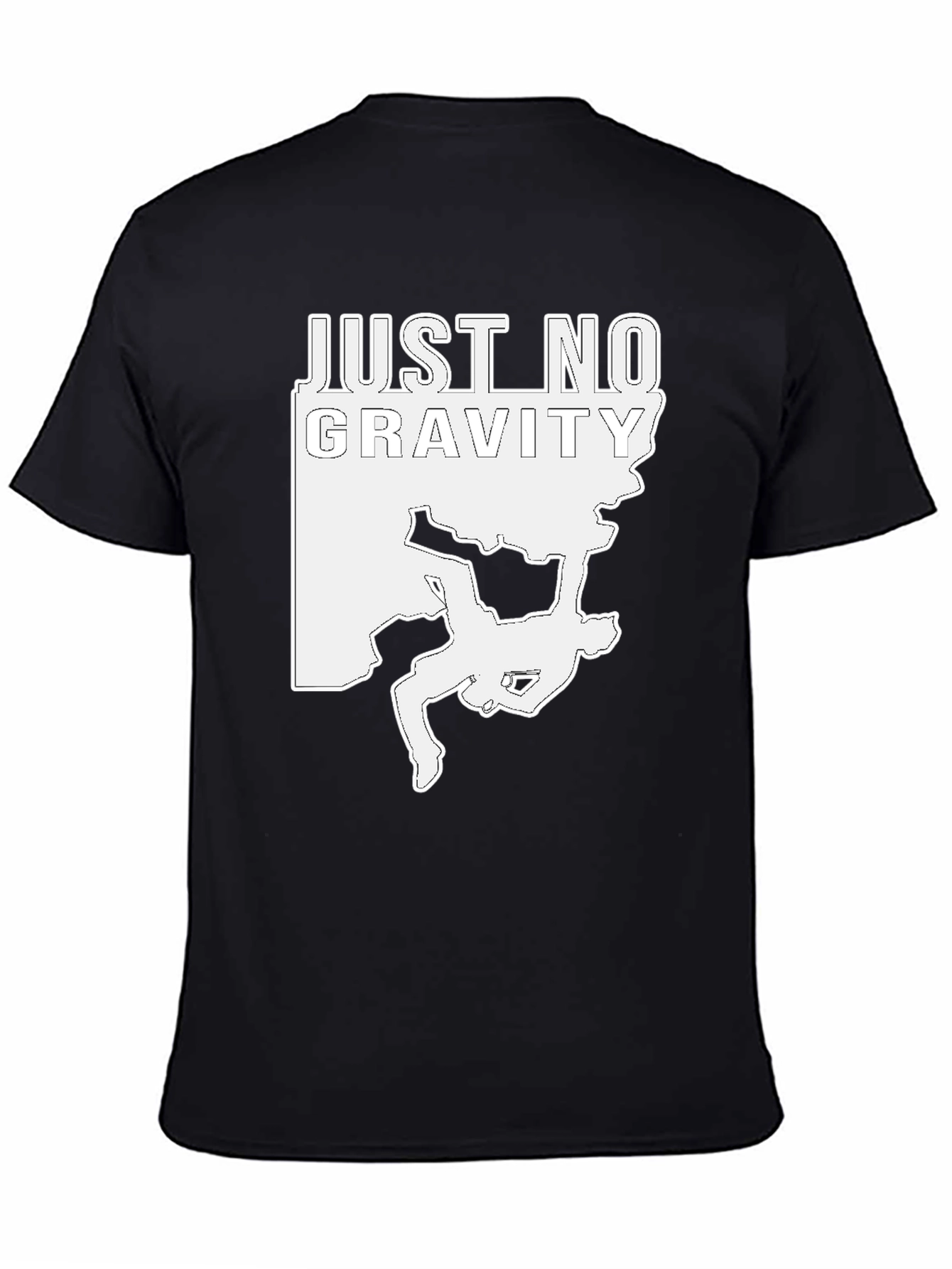 Just No Gravity Climbing T-Shirt - Black