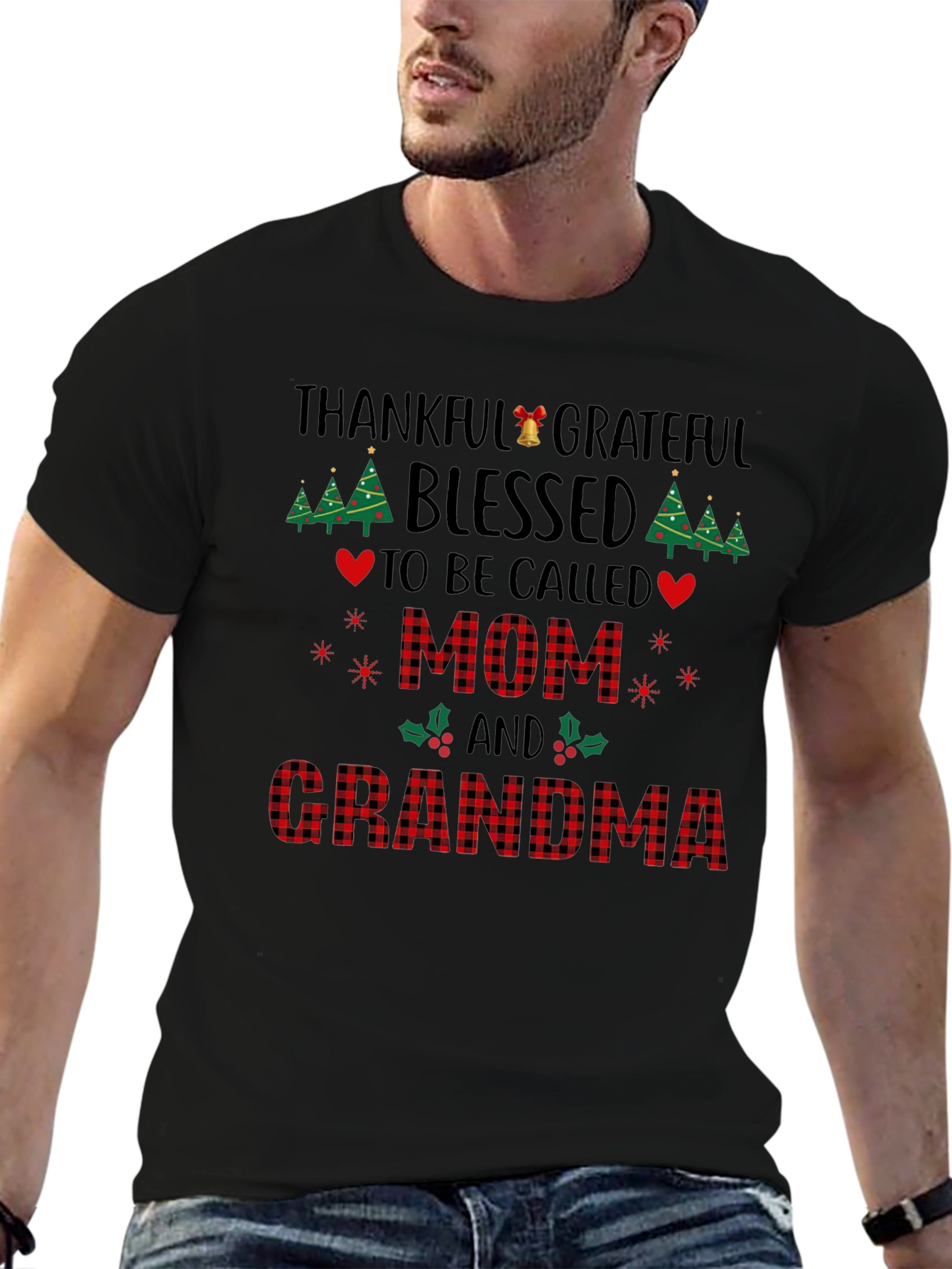 Thankful Grateful Mom & Grandma Tee