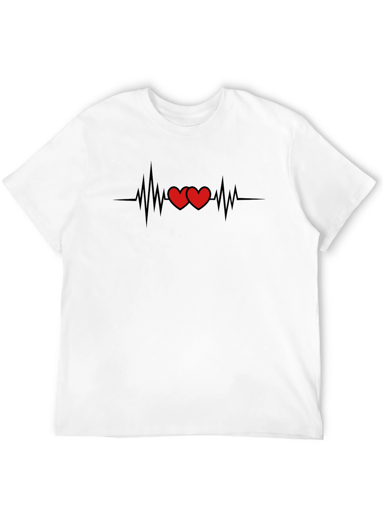 Heartbeat Love T-Shirt - Graphic Tee for Romantics