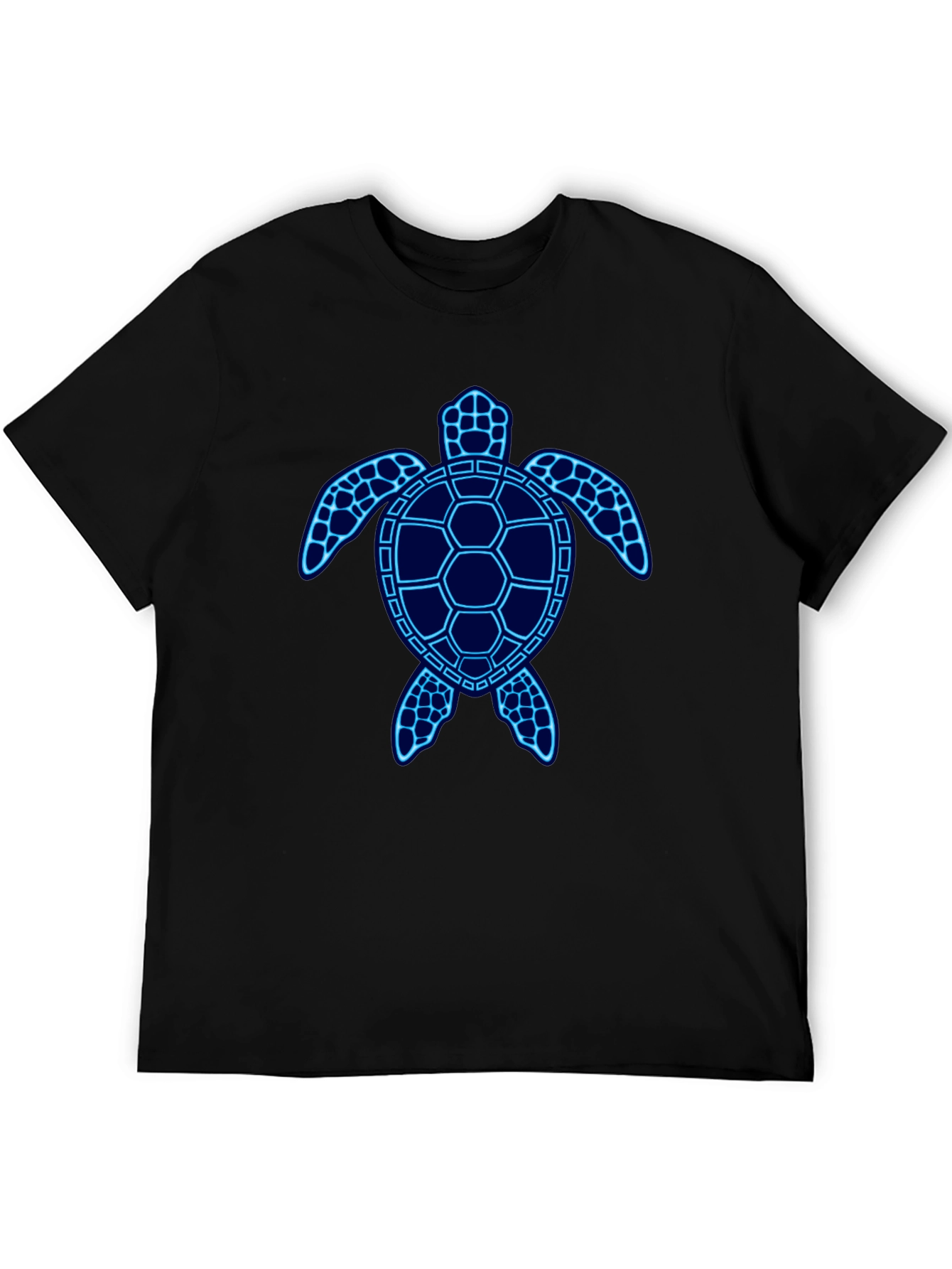 Cool Blue Sea Turtle Graphic Tee