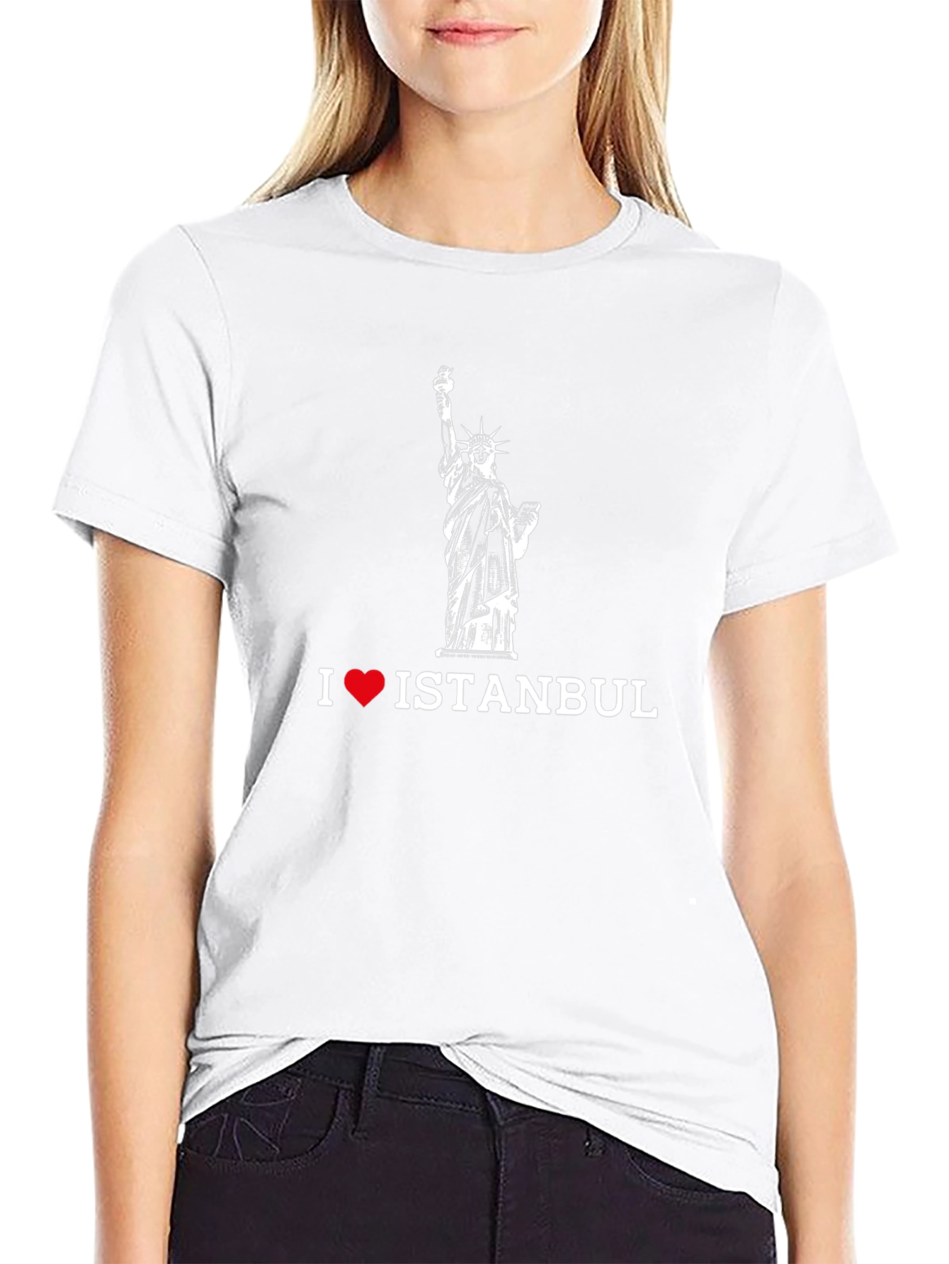 I Love Istanbul Statue T-Shirt