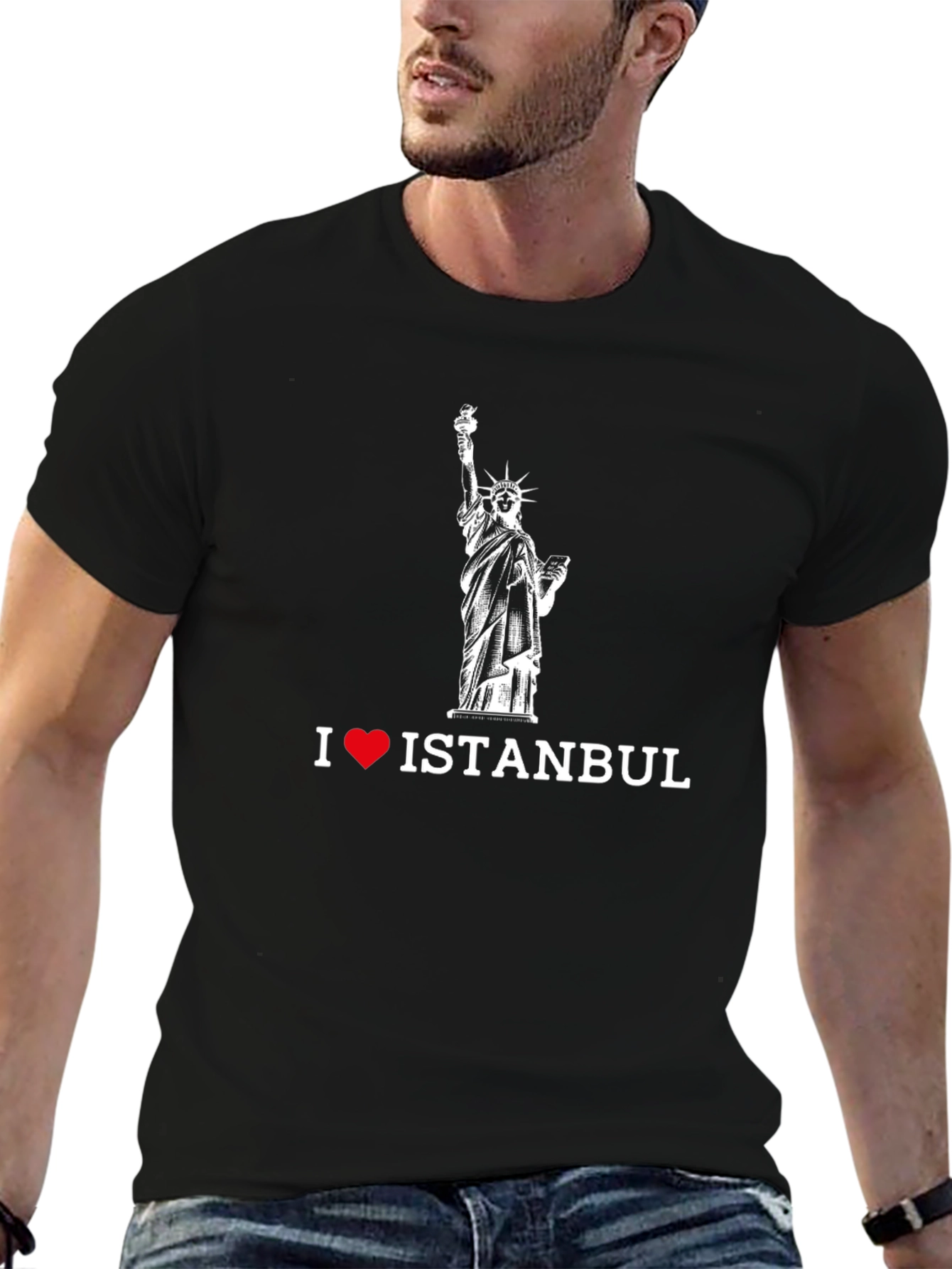 I Love Istanbul Statue T-Shirt