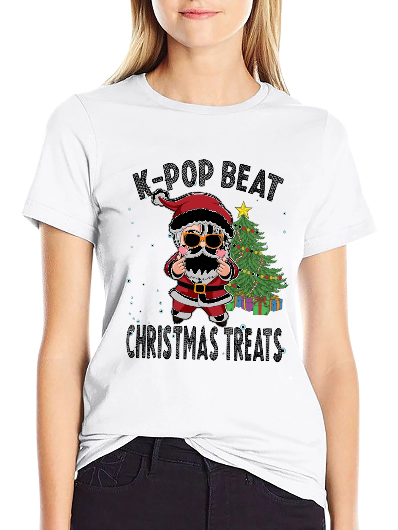 K-Pop Beat Christmas Treats Graphic Tee