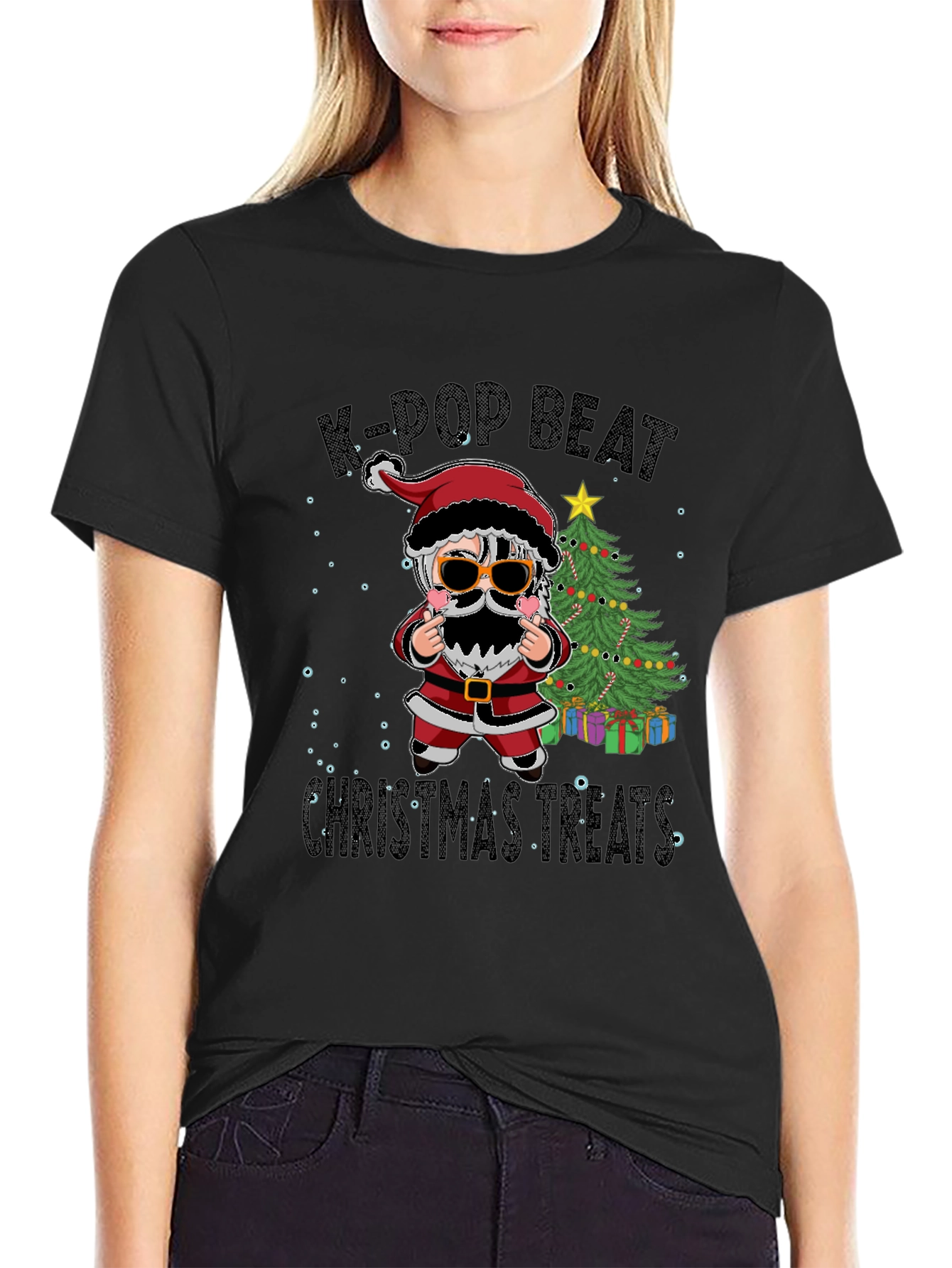 K-Pop Beat Christmas Treats Graphic Tee