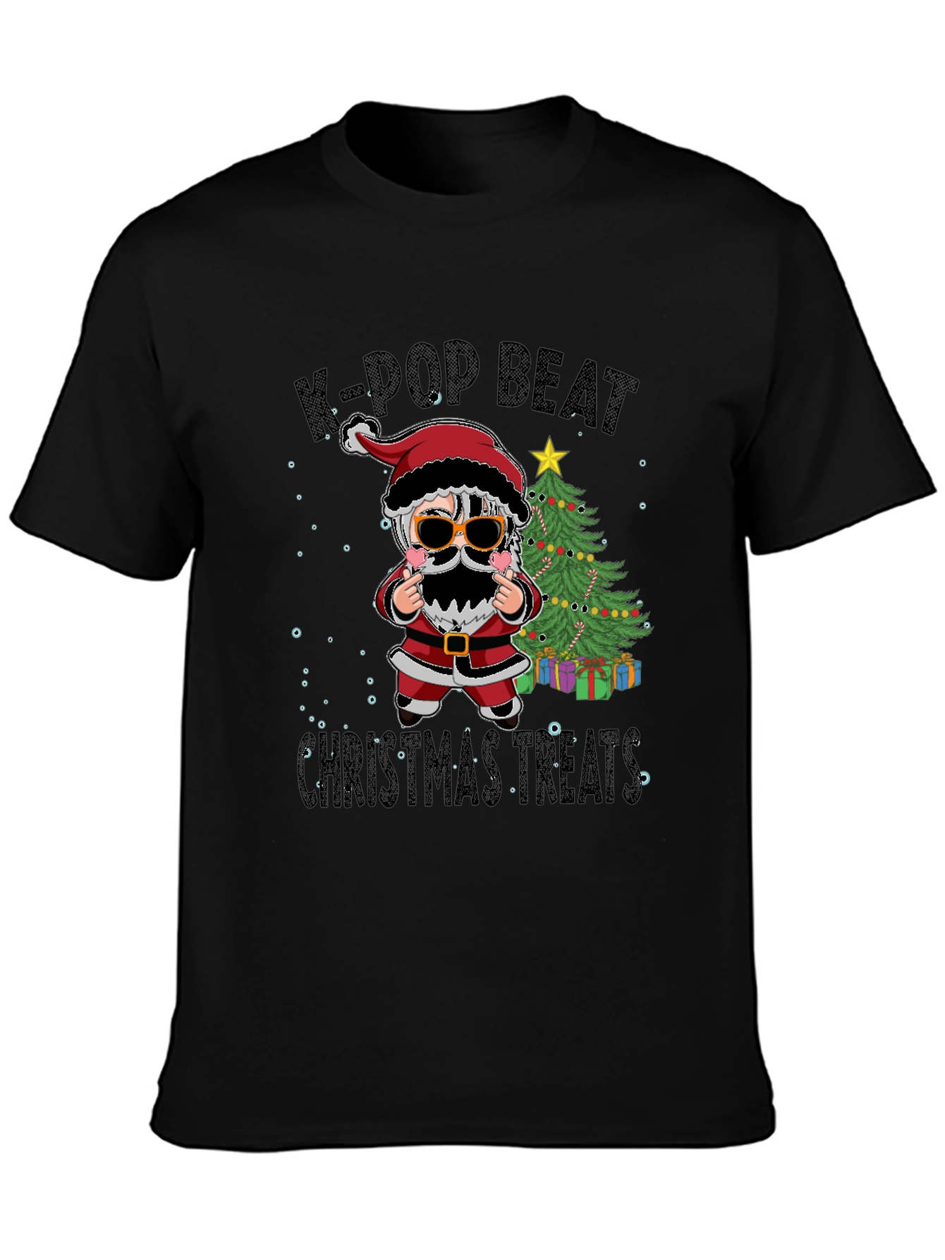 K-Pop Beat Christmas Treats Graphic Tee