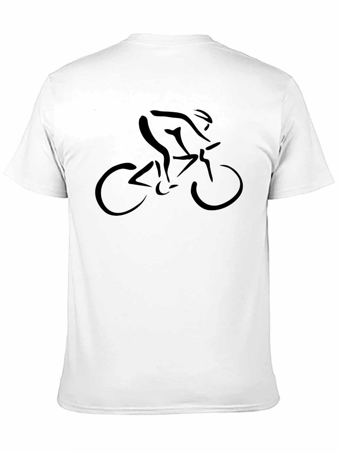 Black Cycling Silhouette Graphic Tee