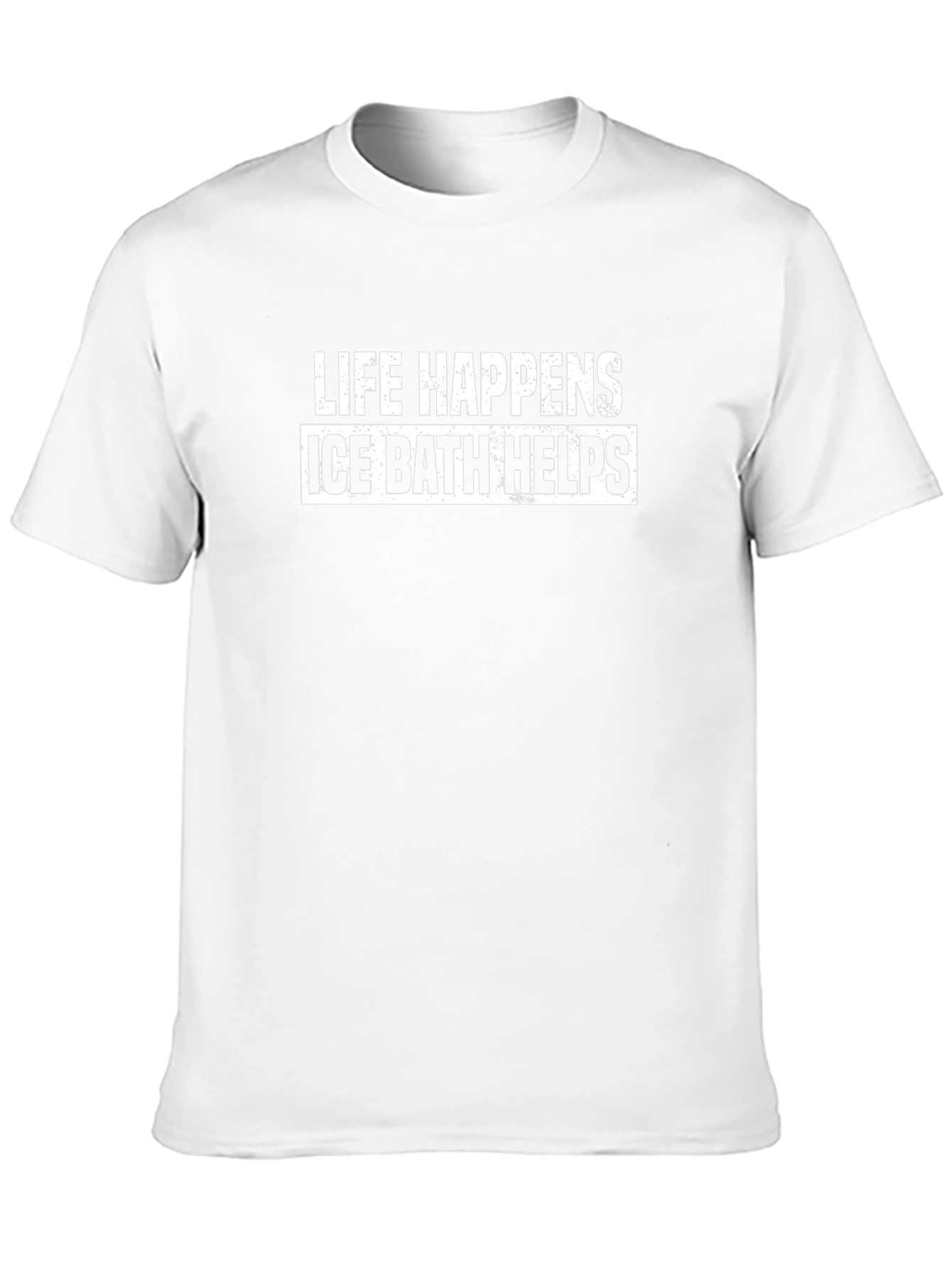 Life Happens Ice Bath Helps Graphic T-Shirt