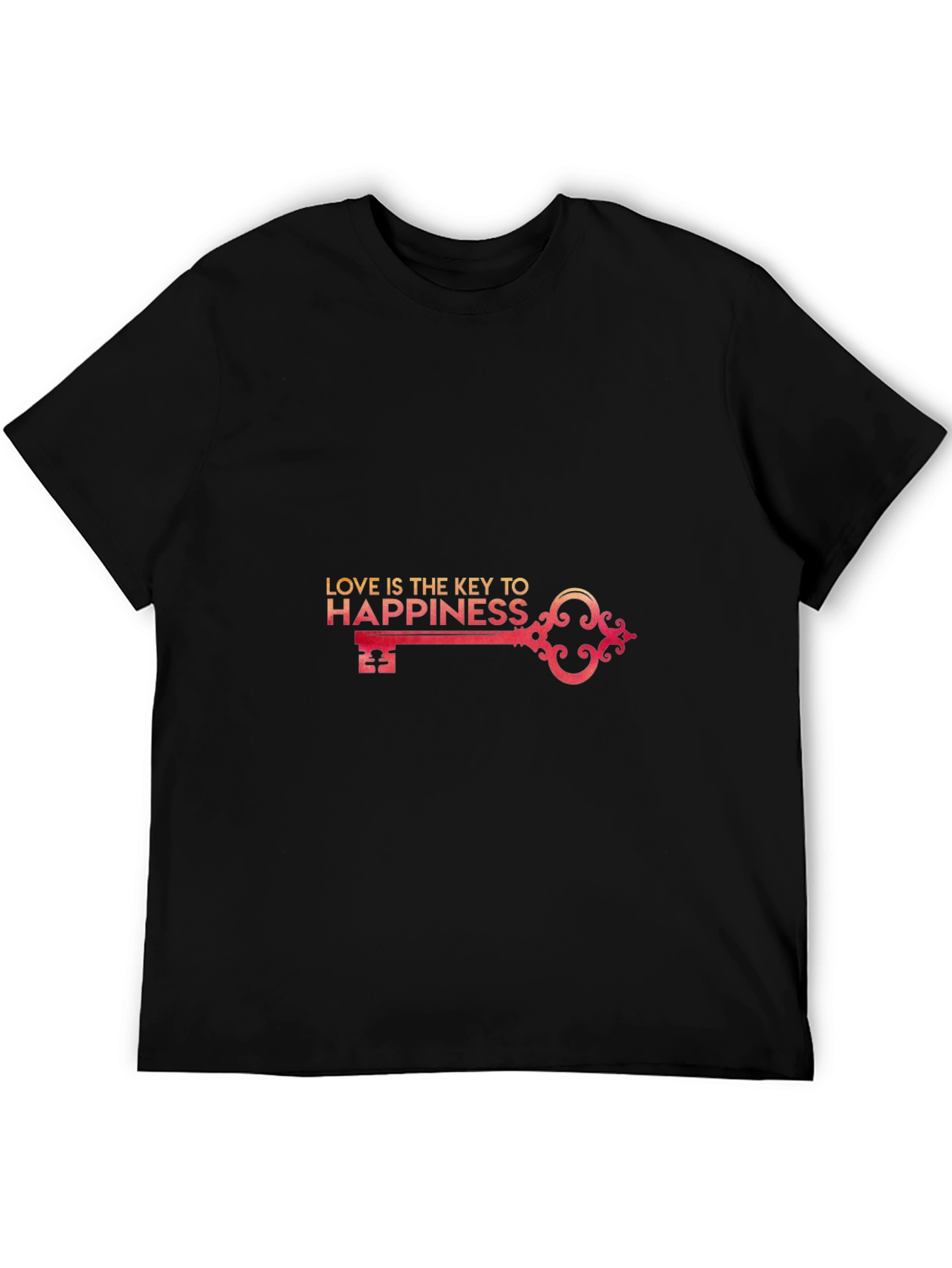 Love is the Key to Happiness Graphic T-Shirt