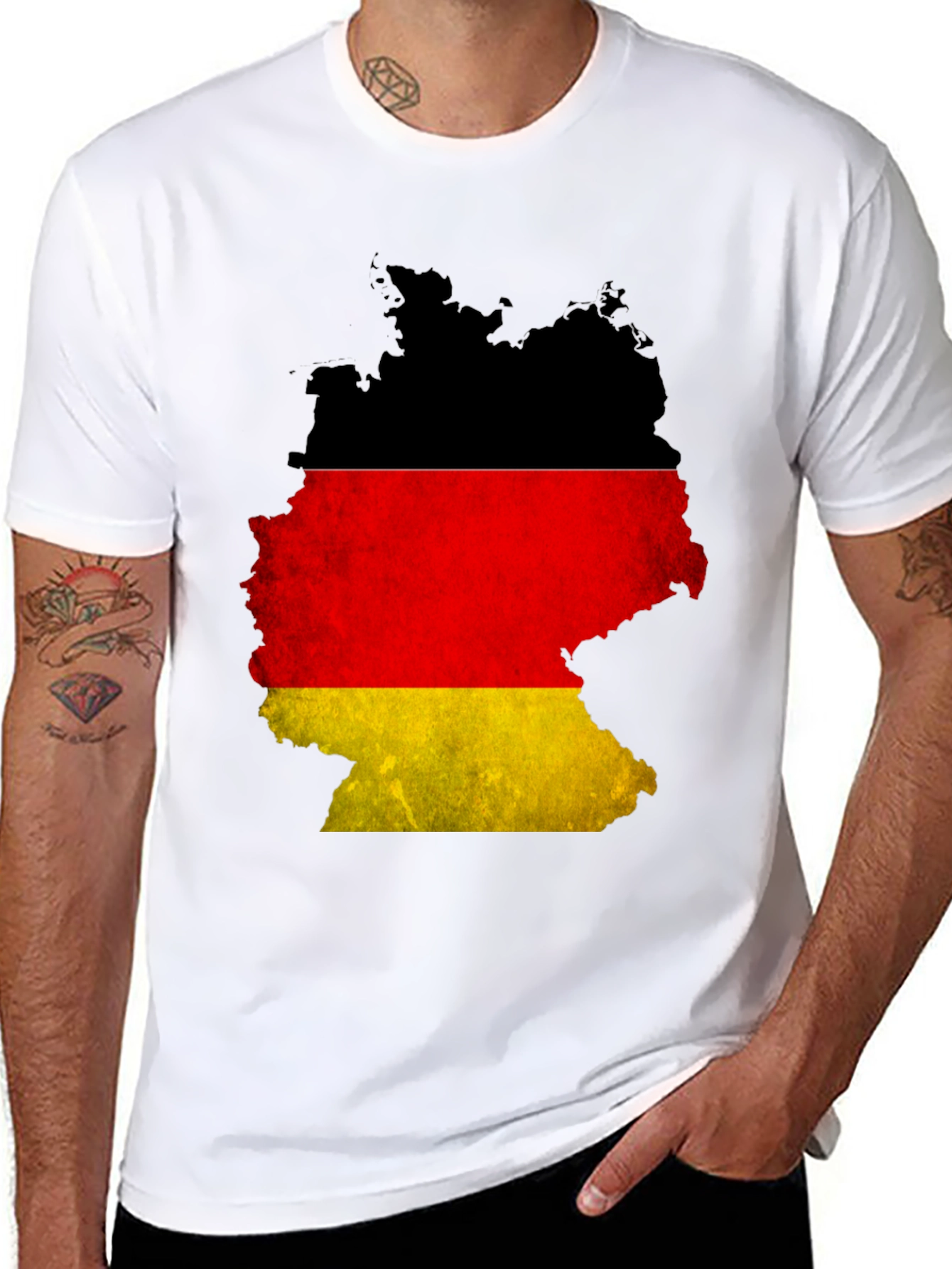 Germany Flag Map T-Shirt