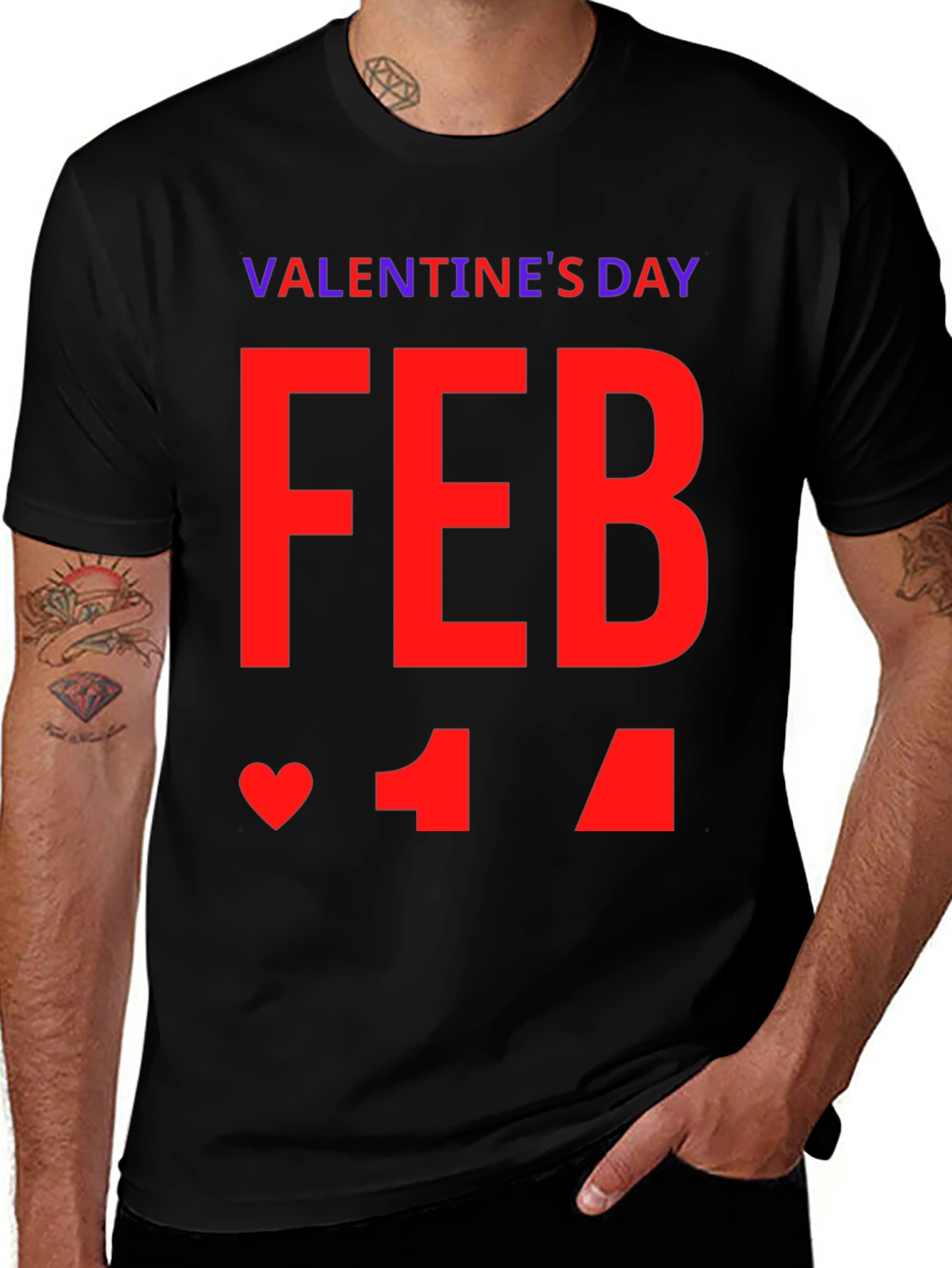 Valentines Day February 14th Graphic Tee