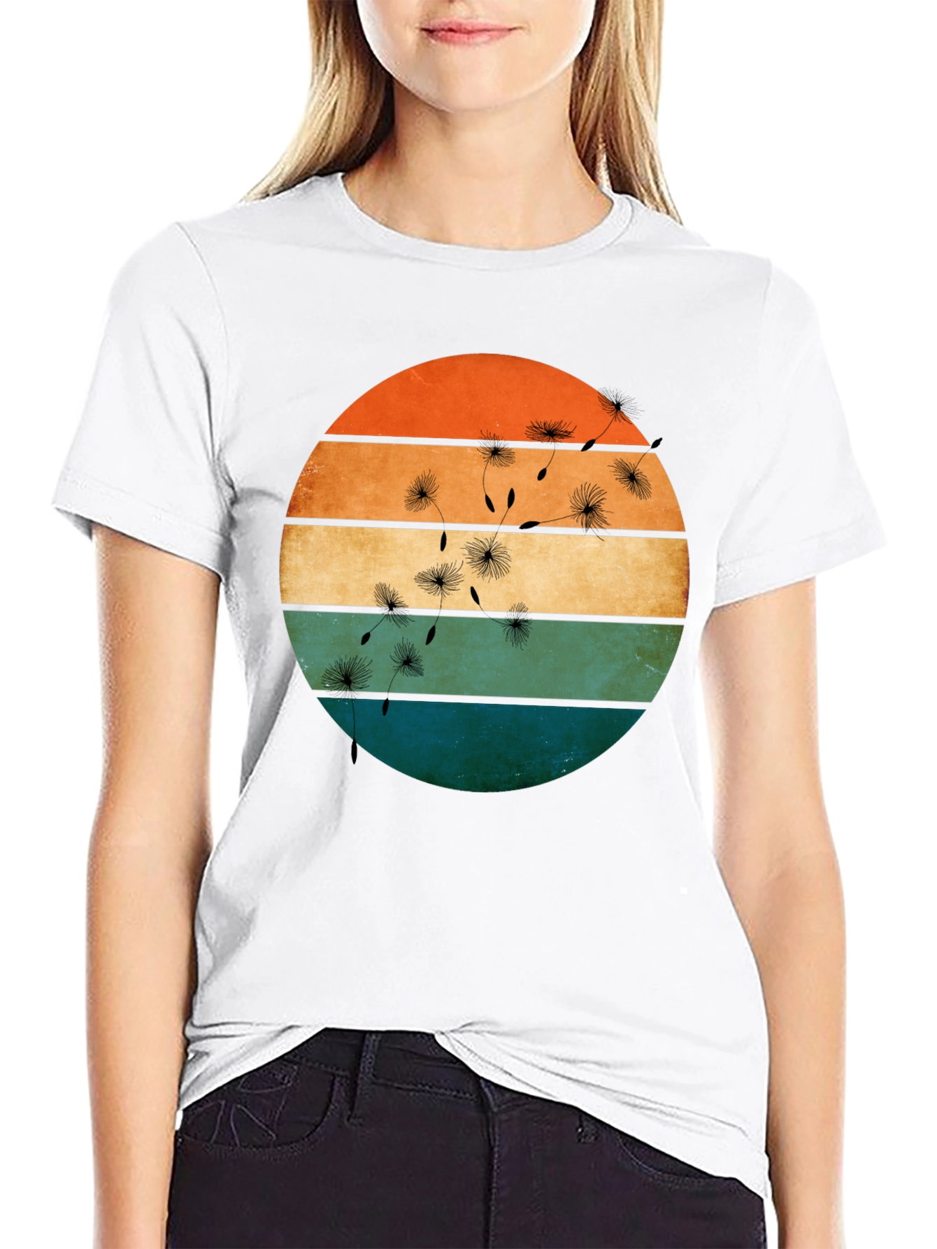 Retro Dandelion T-Shirt - Stylish Graphic Tee