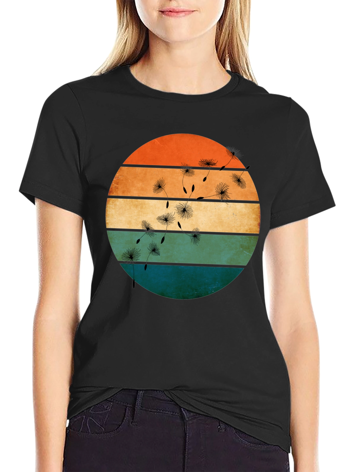 Retro Dandelion T-Shirt - Stylish Graphic Tee