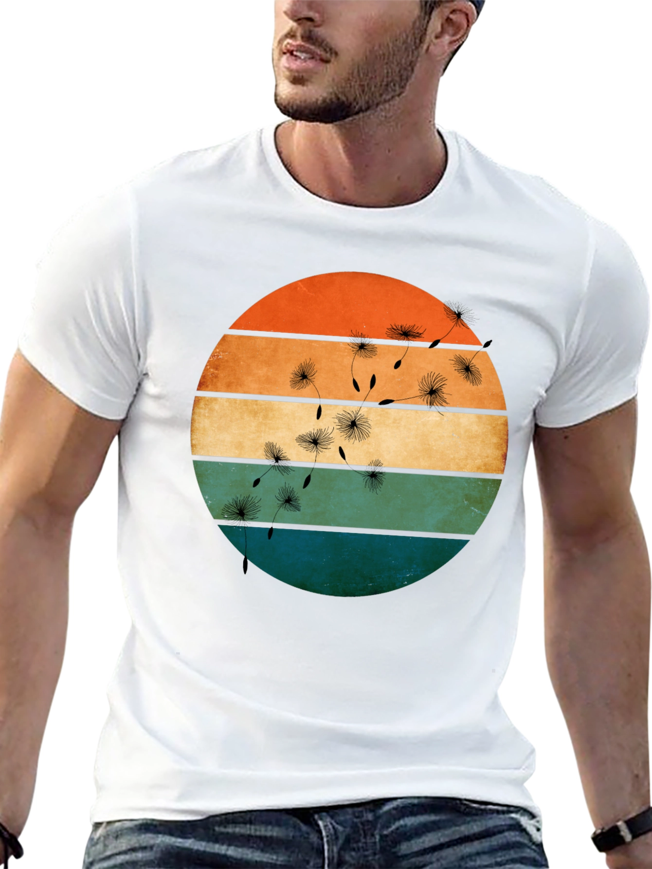Retro Dandelion T-Shirt - Stylish Graphic Tee