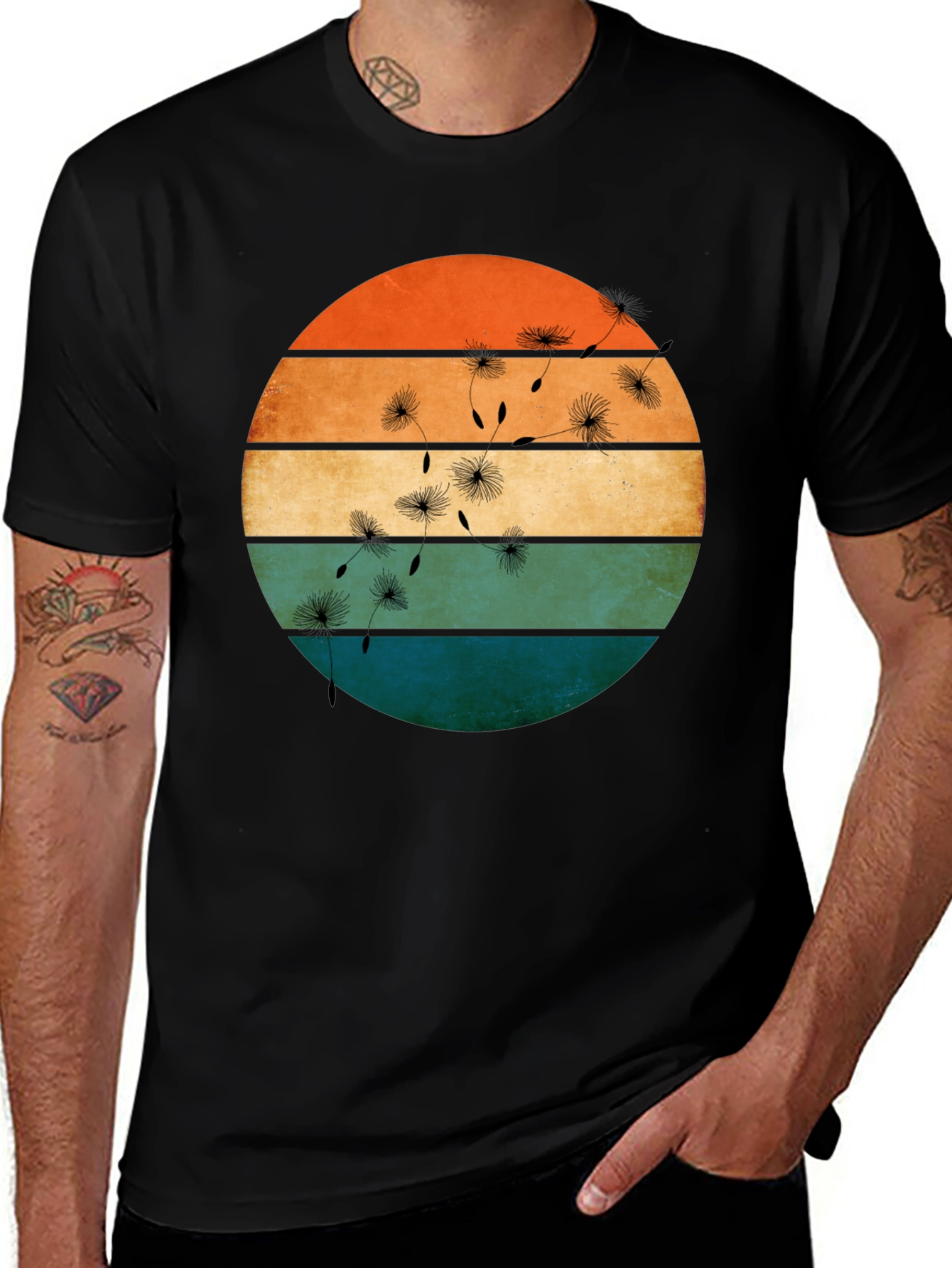 Retro Dandelion T-Shirt - Stylish Graphic Tee